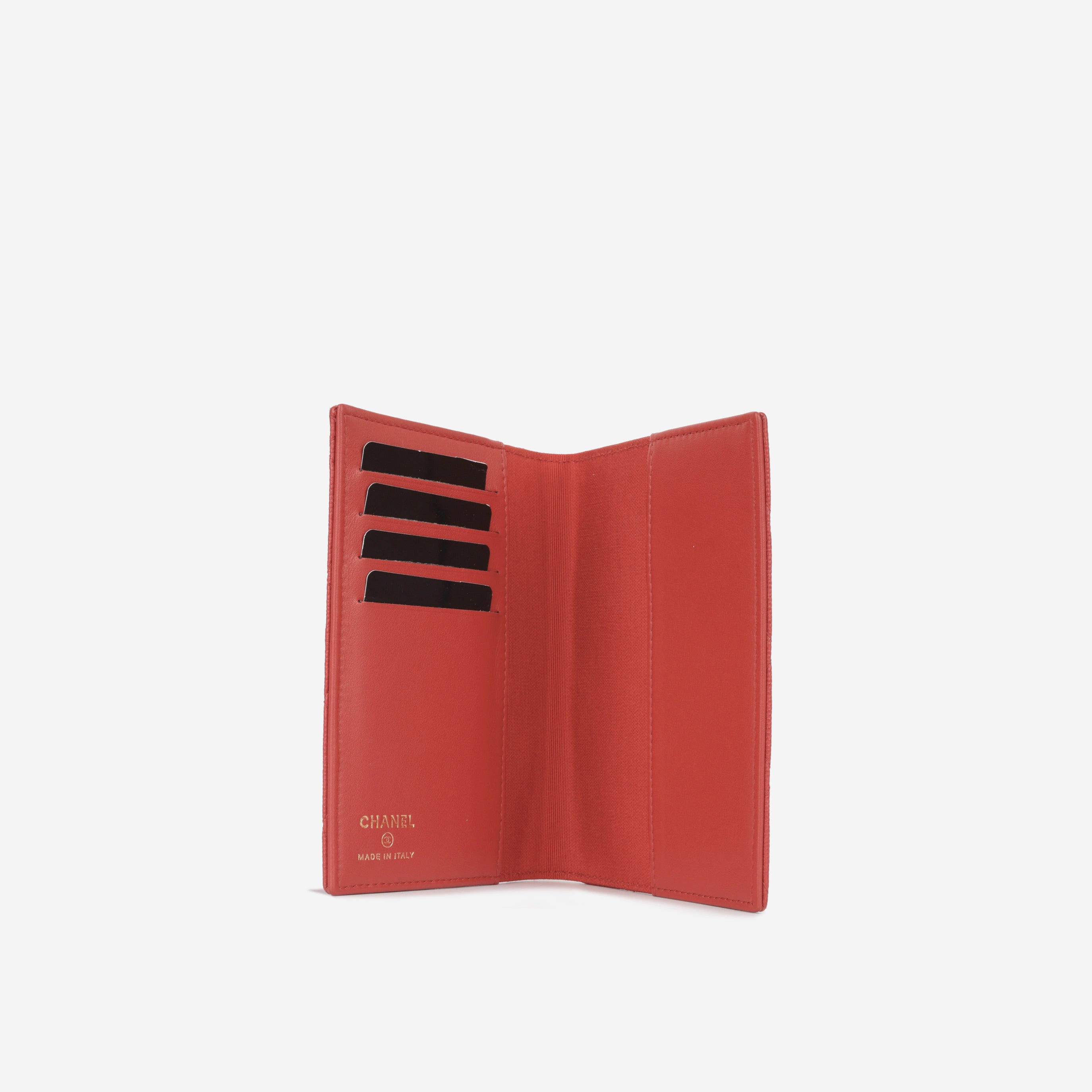 Chanel - Bifolder Passport Holder - Red Caviar CGHW - 2019 – Bagista