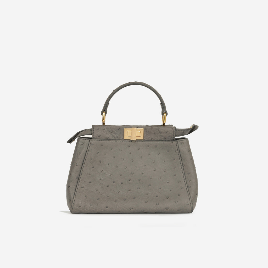 Mini Peekaboo - Grey Ostrich