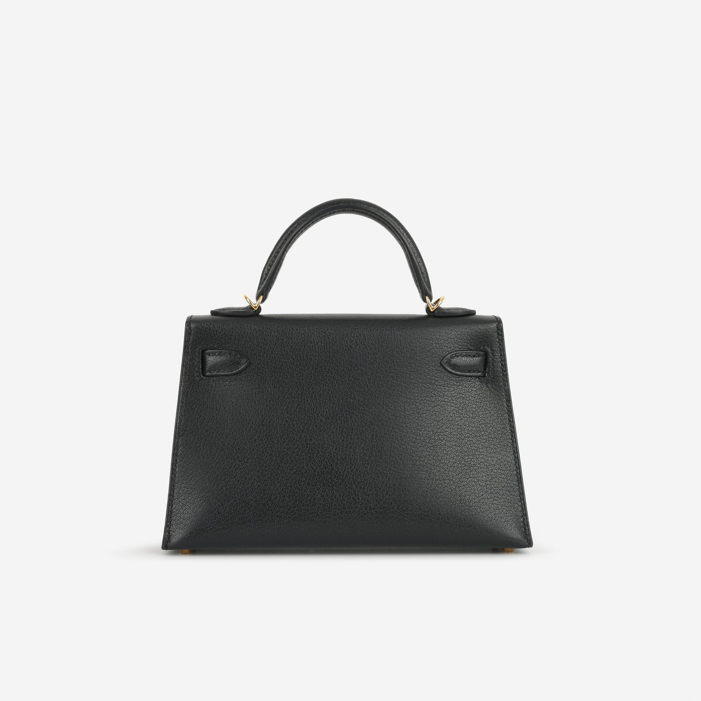 Hermès Mini Kelly - Black Chevre Chamkila | Gold Hardware - Bagista