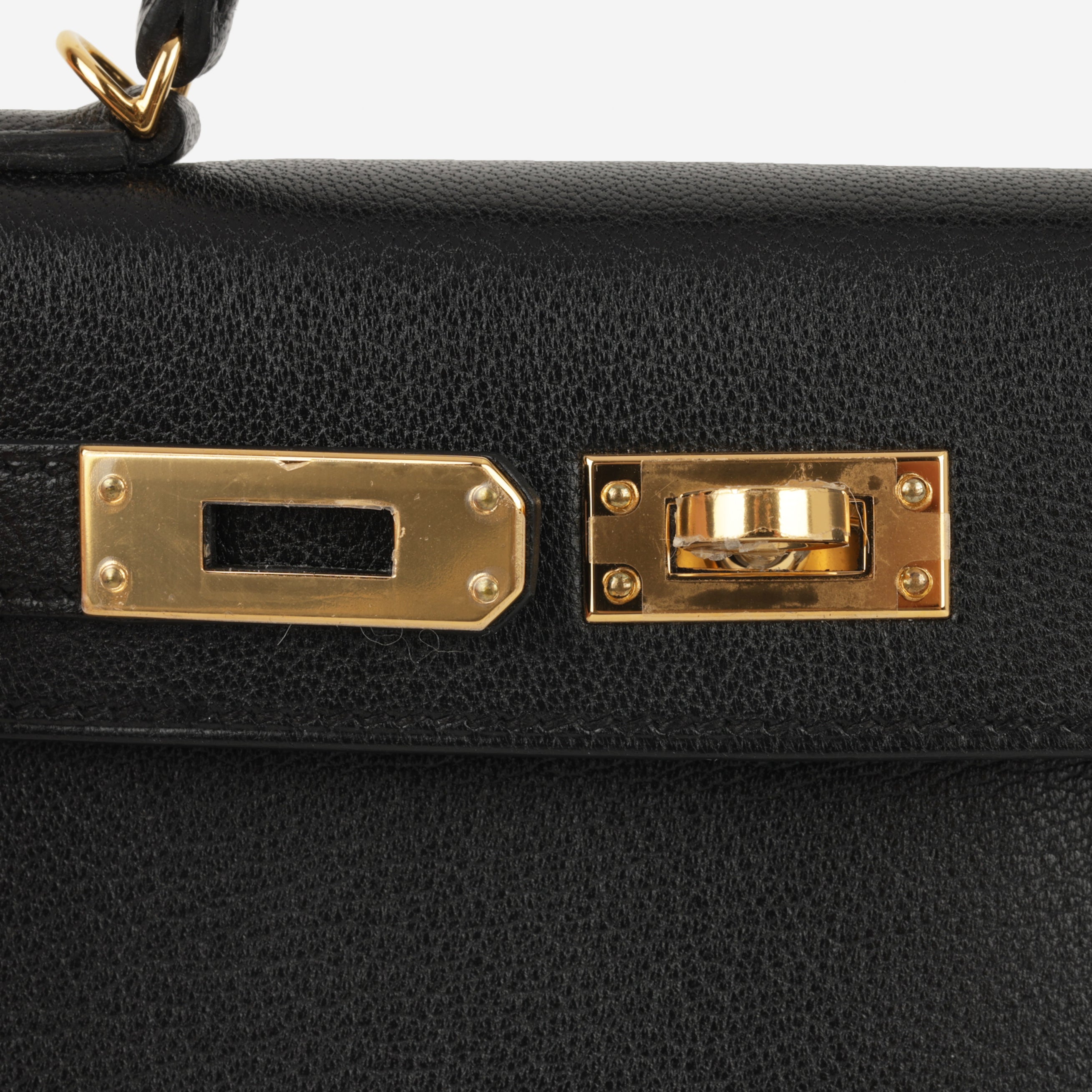Hermès Mini Kelly - Black Chevre Chamkila | Gold Hardware – Bagista