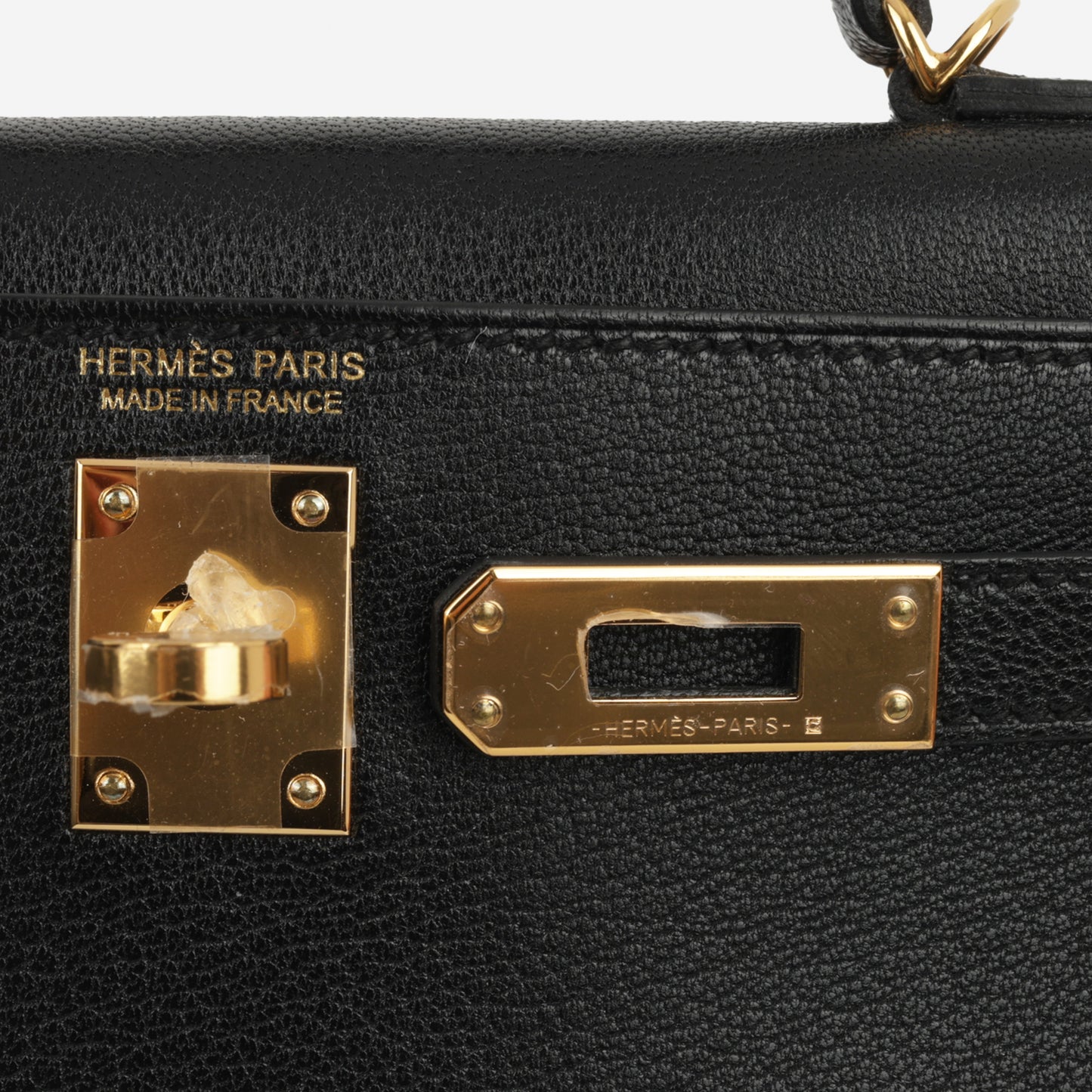 Hermès Mini Kelly - Black Chevre Chamkila | Gold Hardware - Bagista