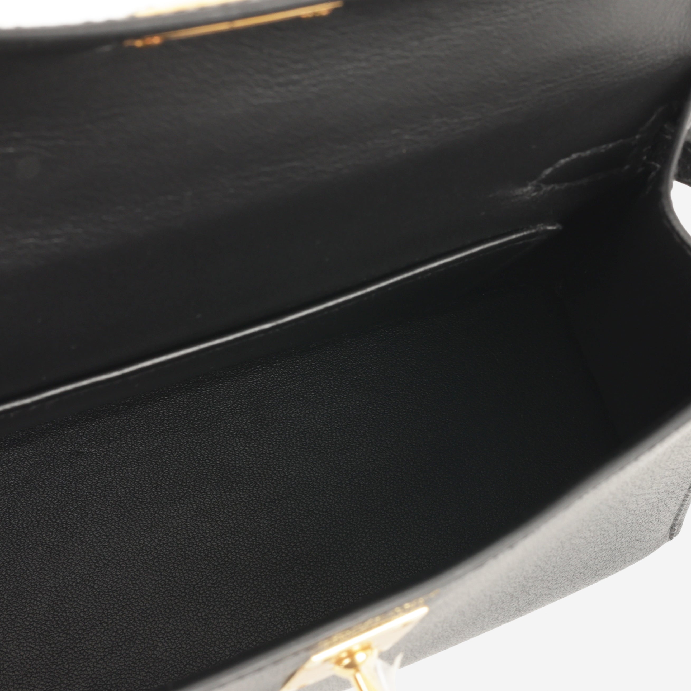 Hermès Mini Kelly - Black Chevre Chamkila | Gold Hardware – Bagista