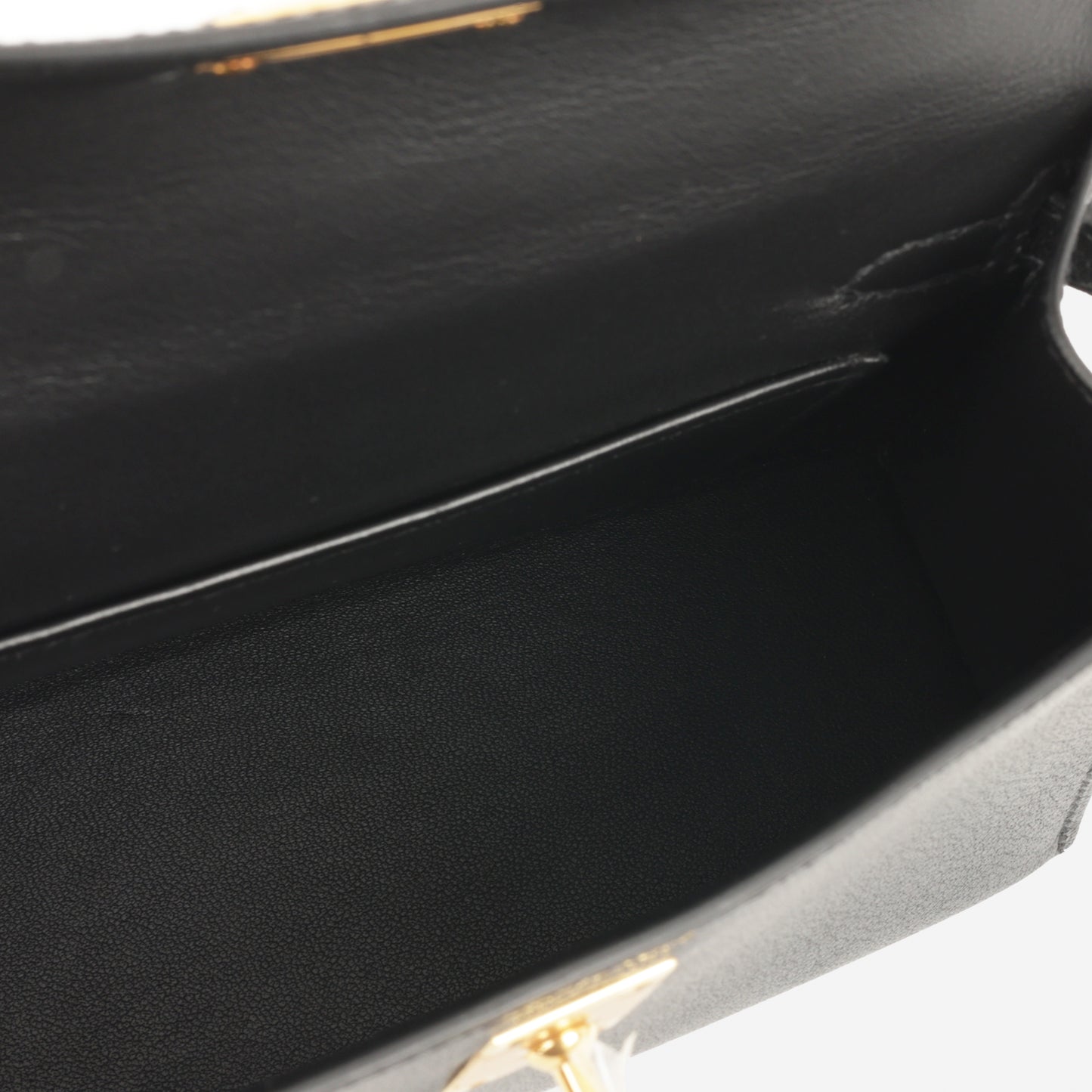 Hermès Mini Kelly - Black Chevre Chamkila | Gold Hardware - Bagista
