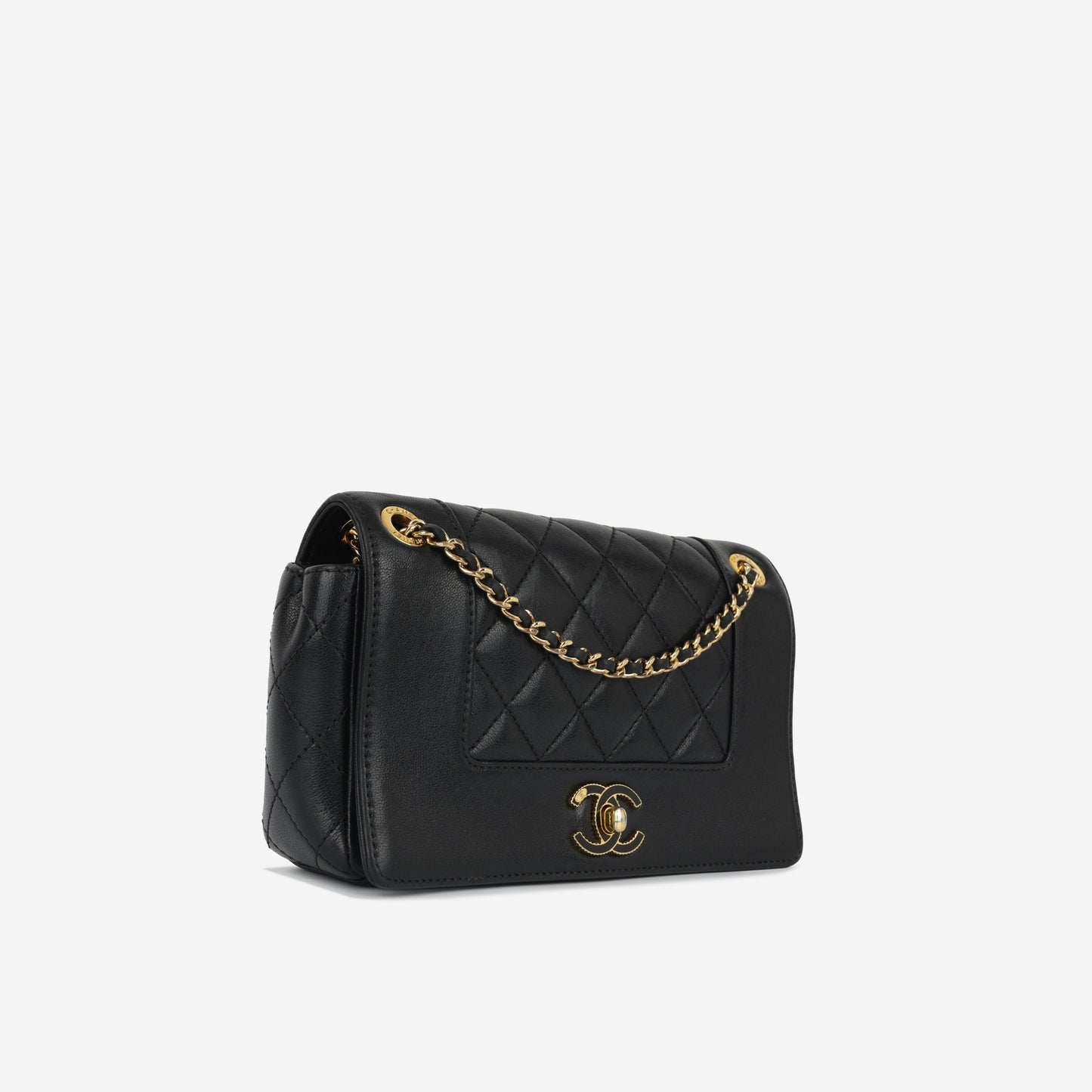 Mini Mademoiselle - Black Calfskin