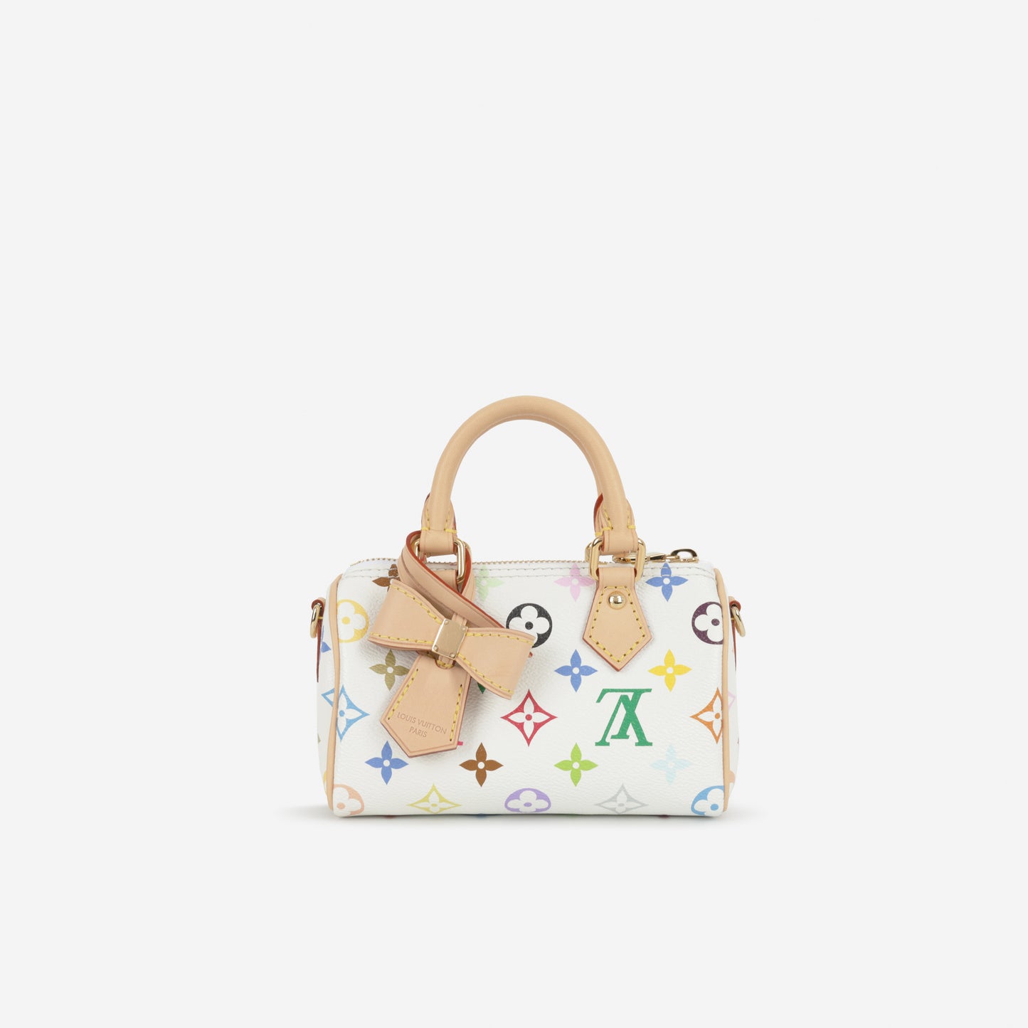 Louis Vuitton X Takashi Murakami Nano Speedy - Multicolore Monogram | Gold Hardware - Bagista