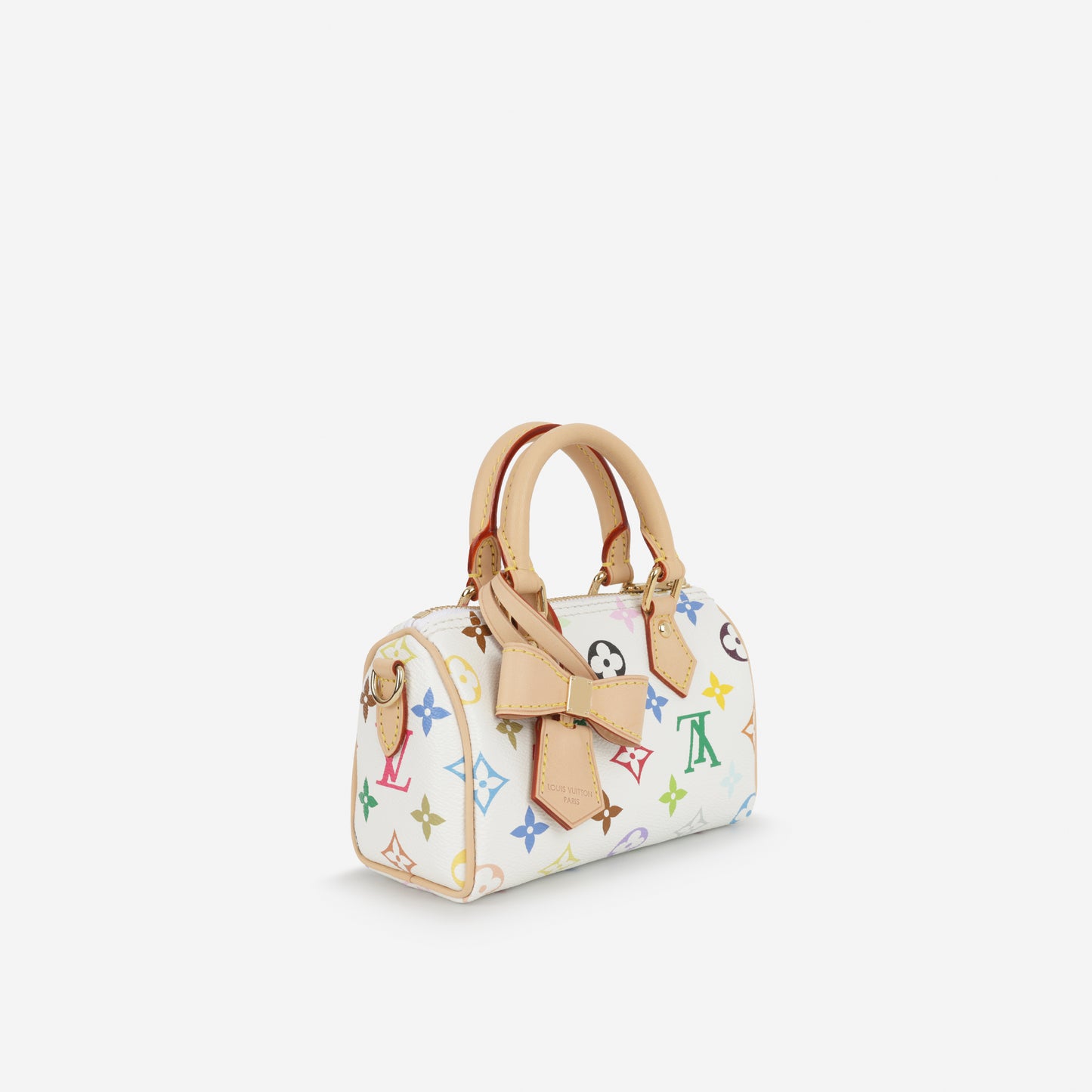 Louis Vuitton X Takashi Murakami Nano Speedy - Multicolore Monogram | Gold Hardware - Bagista