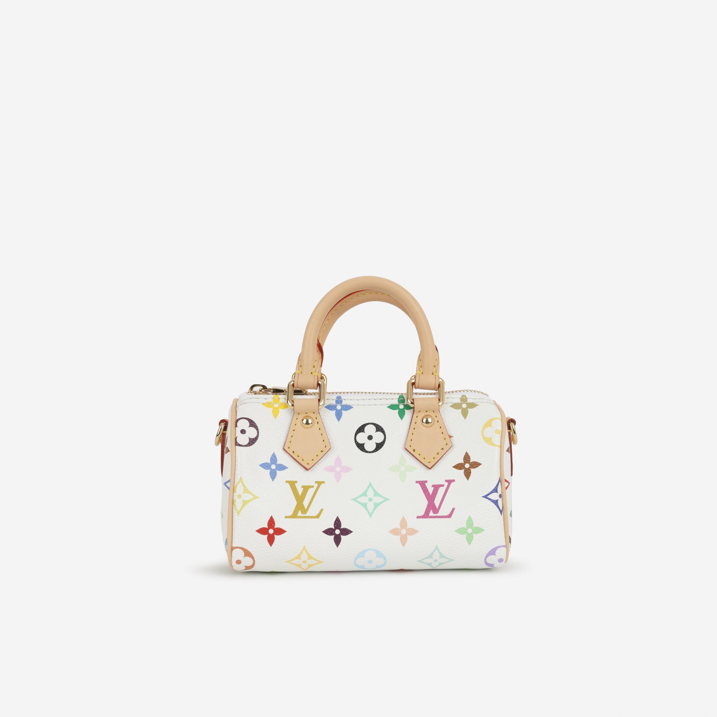 Louis Vuitton X Takashi Murakami Nano Speedy - Multicolore Monogram | Gold Hardware - Bagista