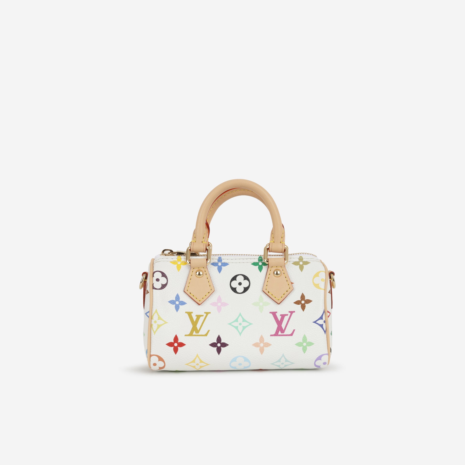 Louis Vuitton X Takashi Murakami Nano Speedy - Multicolore Monogram | Gold Hardware - Bagista