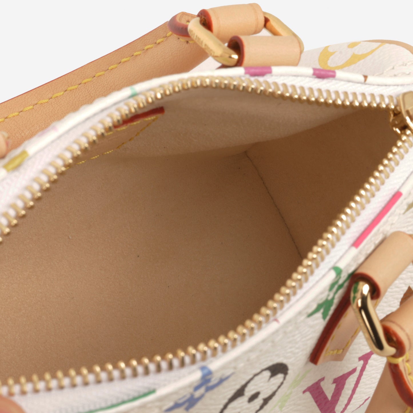 Louis Vuitton X Takashi Murakami Nano Speedy - Multicolore Monogram | Gold Hardware - Bagista