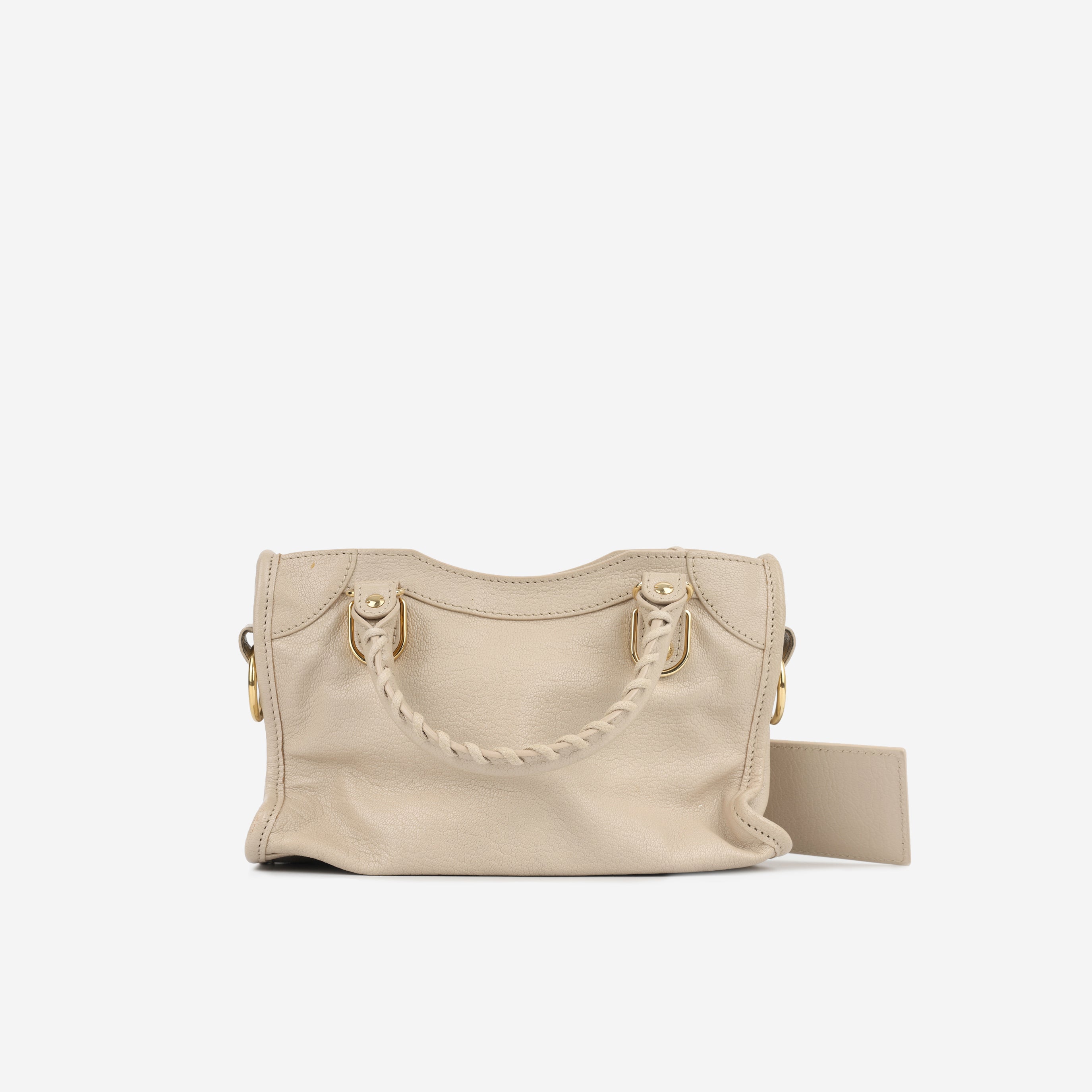 Balenciaga - Mini City Bag - Beige GHW - Pre-Loved – Bagista