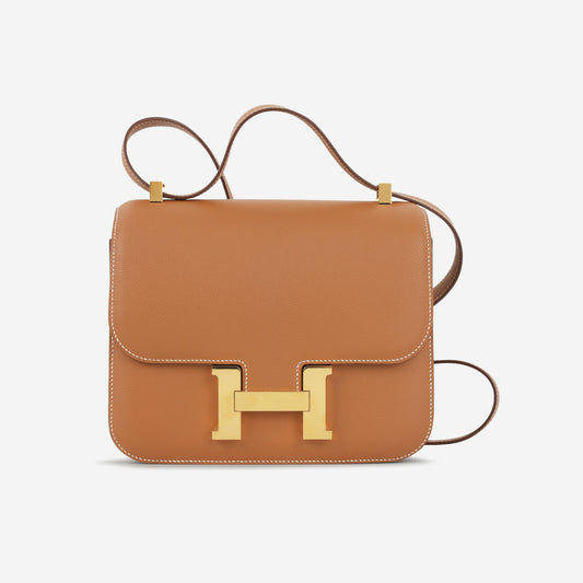 Hermès Constance 24 - Gold Evercolor | Gold Hardware