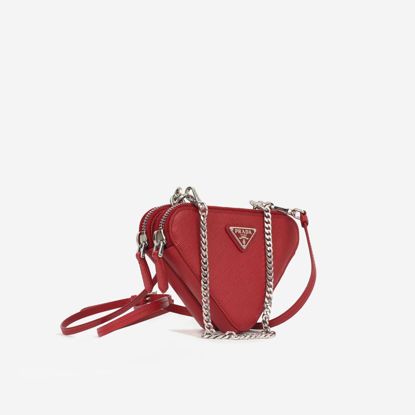 Mini Triangle Pouch - Red