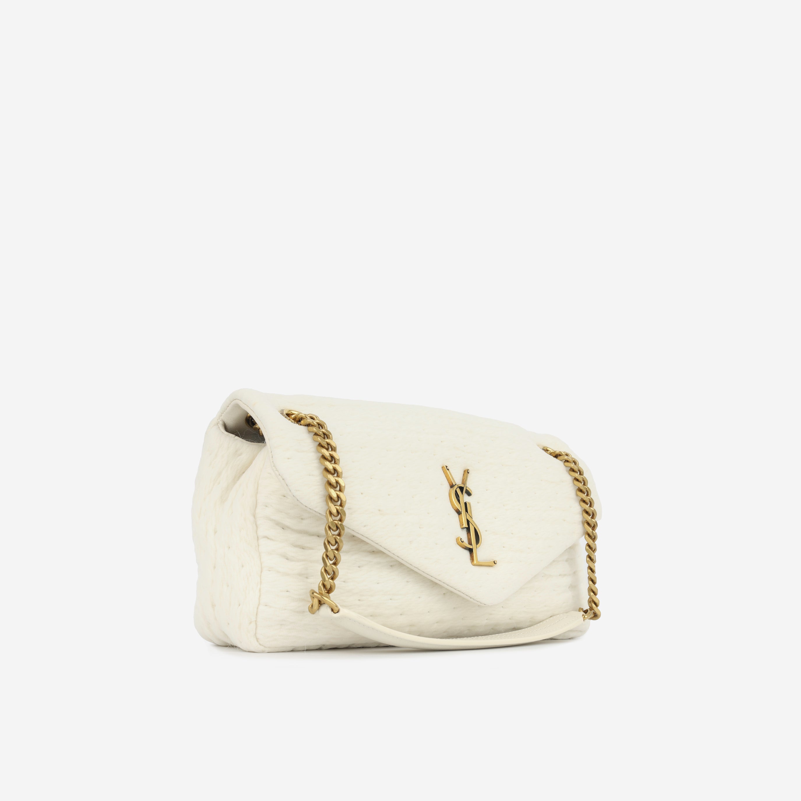 SAINT LAURENT ショルダーバッグ クリーム Saint Laurent - Calypso - Cream Organza/Lambskin GHW - Immaculate