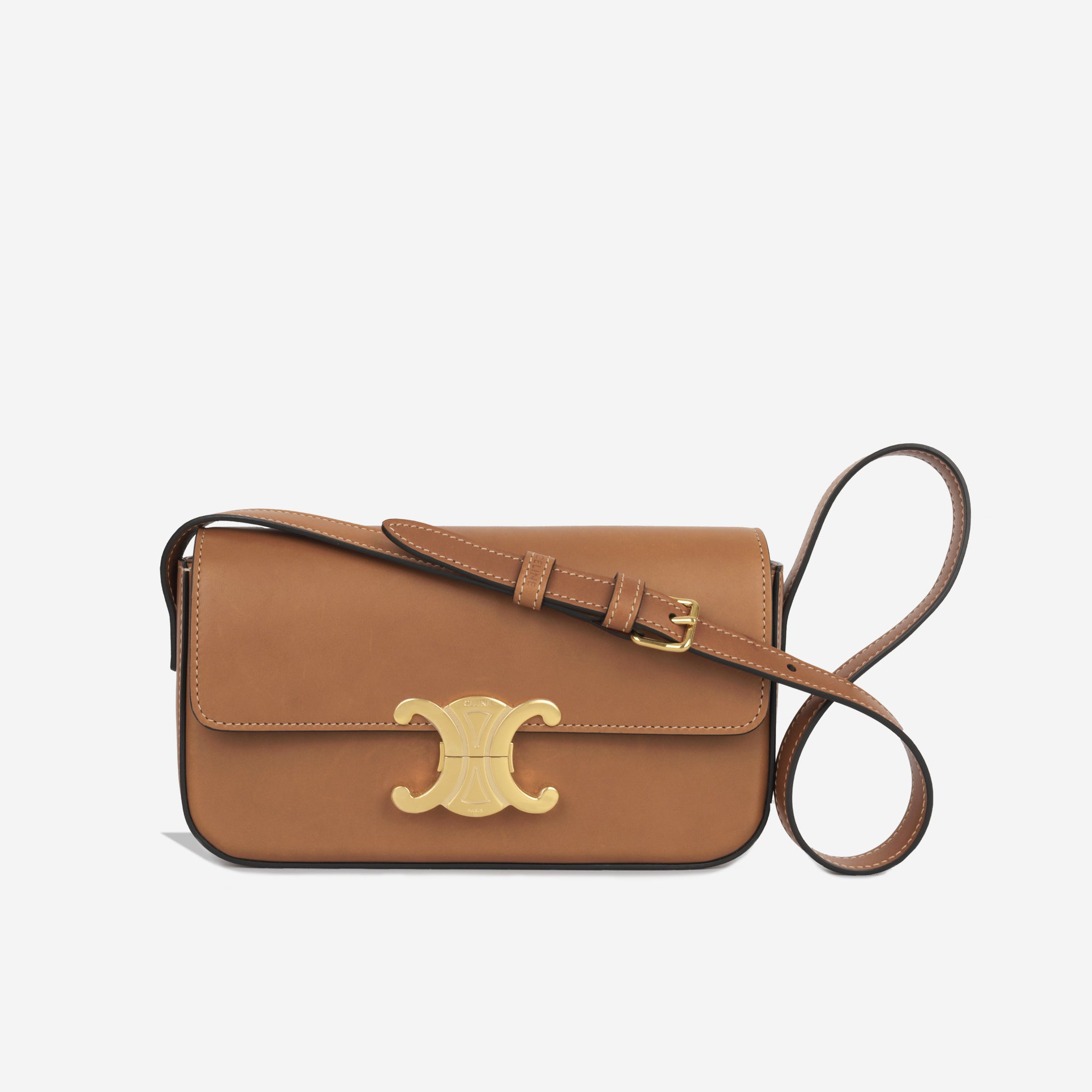 Celine Denim Triomphe Monoram Poulbot Shoulder Bag main image 0