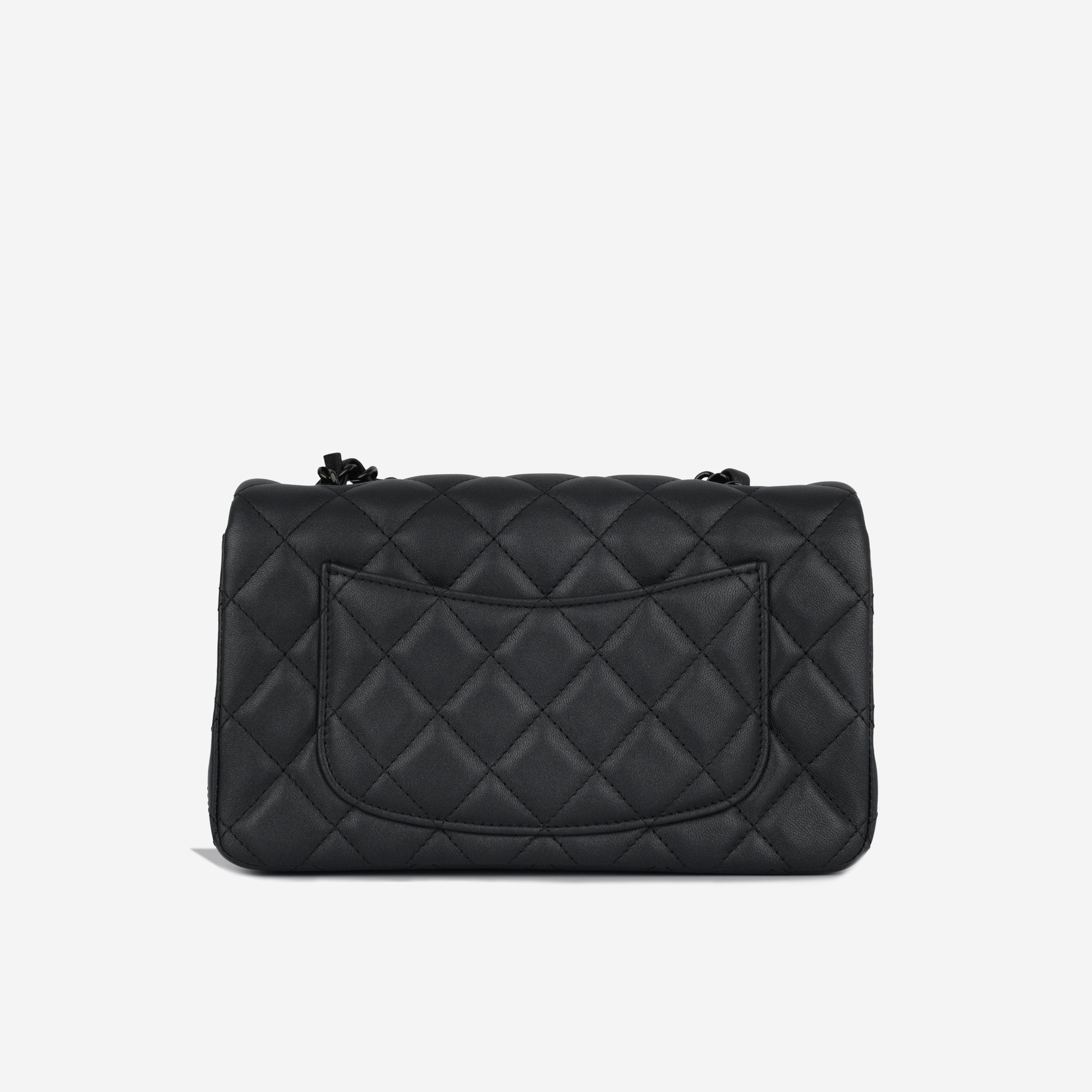 Chanel Classic Flap Bag Mini Rectangular So Black Black
