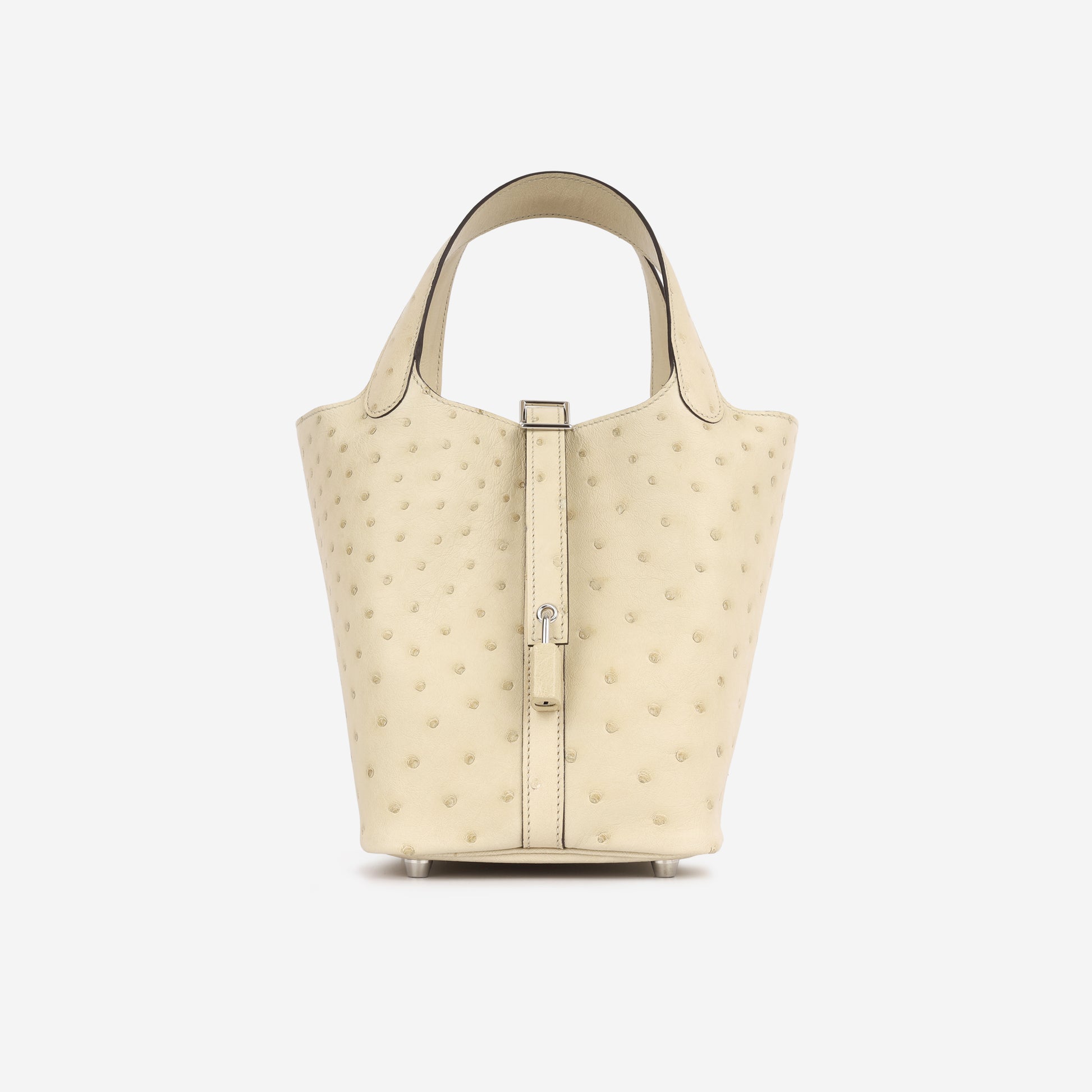 Hermès Picotin 18 Parchemin Ostrich PHW Brand New 2023