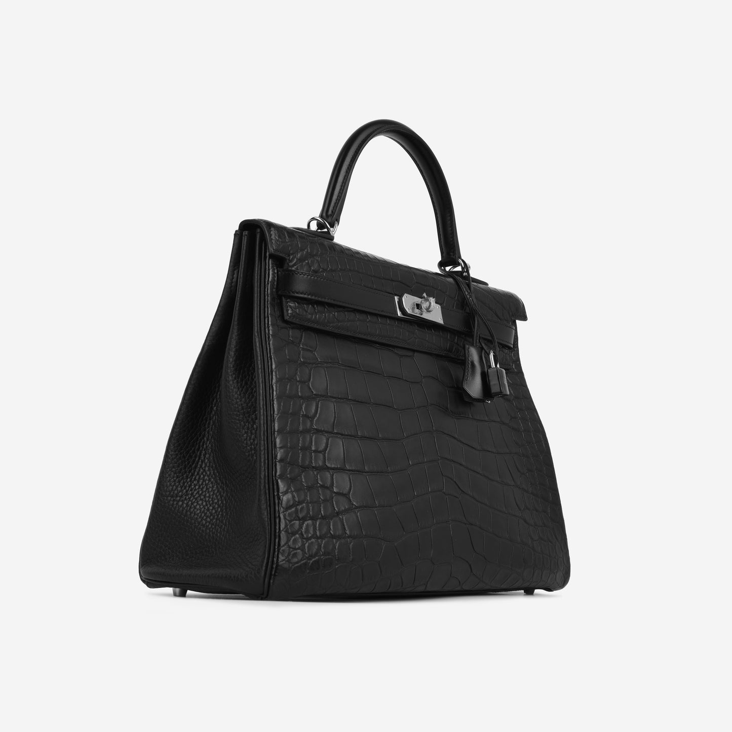 Kelly 35 - Noir Matte Alligator