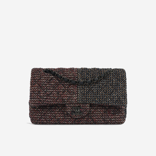 Medium Classic Flap  - Tweed