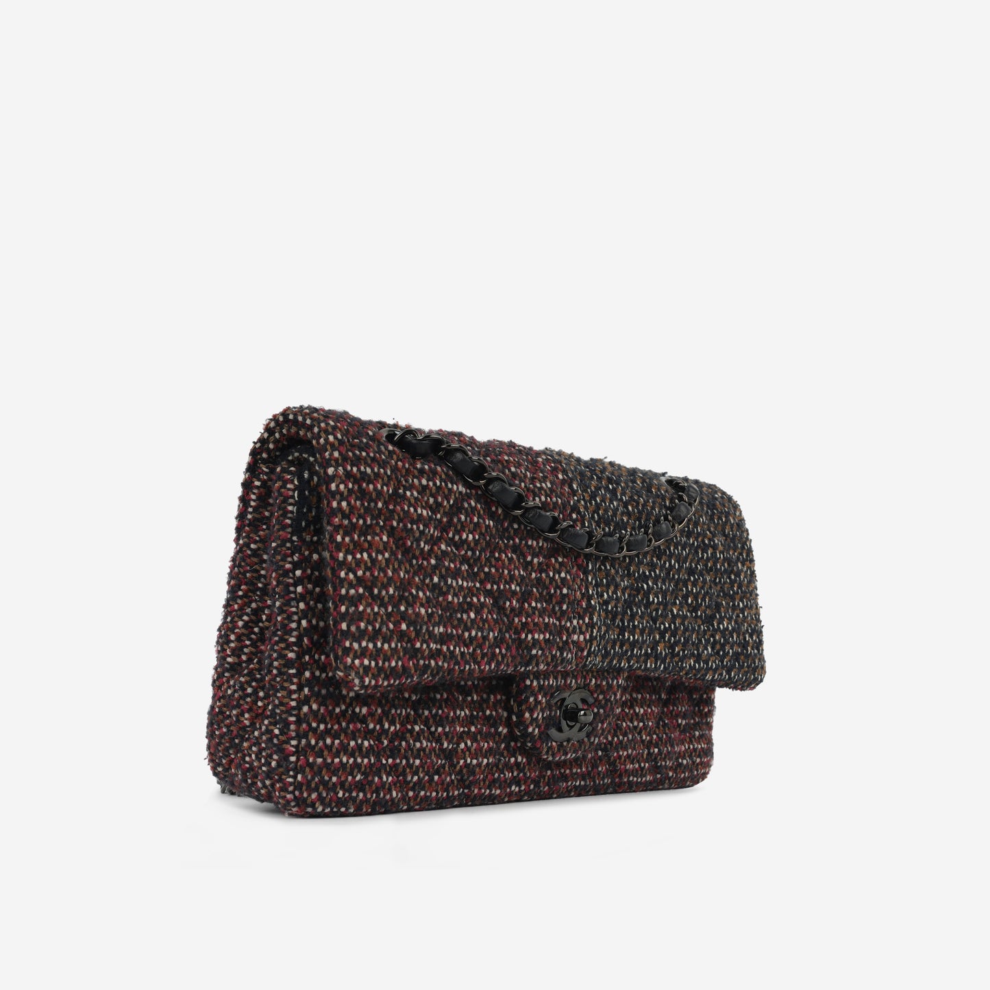 Medium Classic Flap  - Tweed