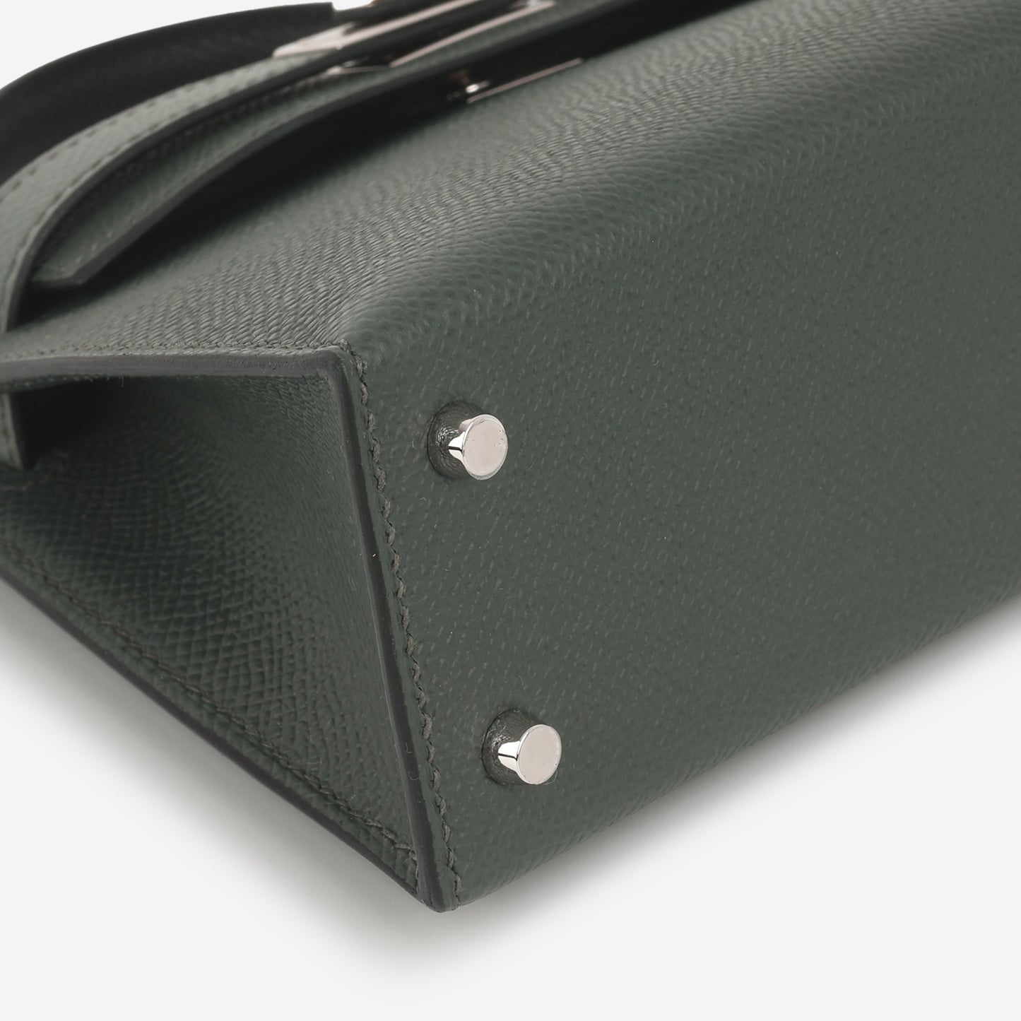 Hermès Mini Kelly - Vert Mangrove / Vert Amande / Noir