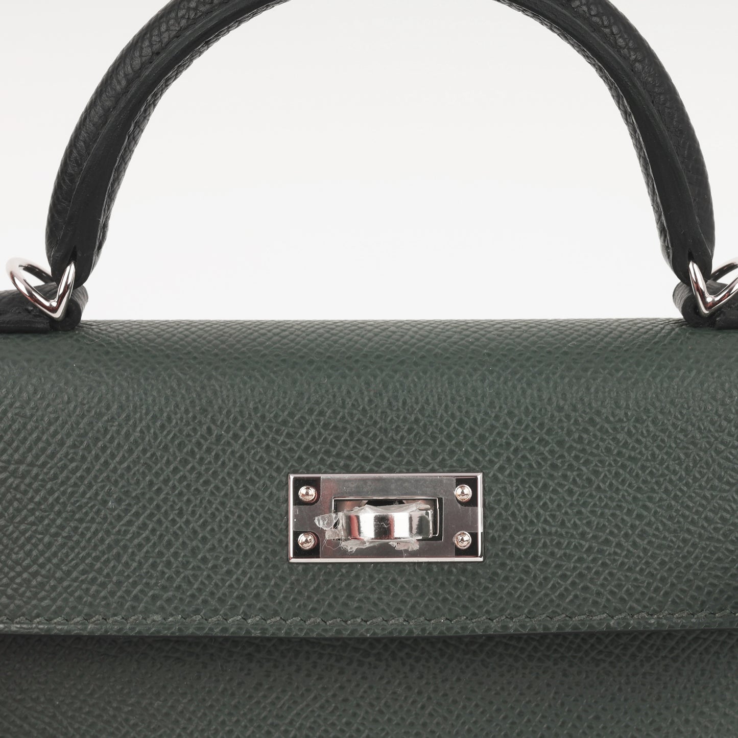 Hermès Mini Kelly - Vert Mangrove / Vert Amande / Noir