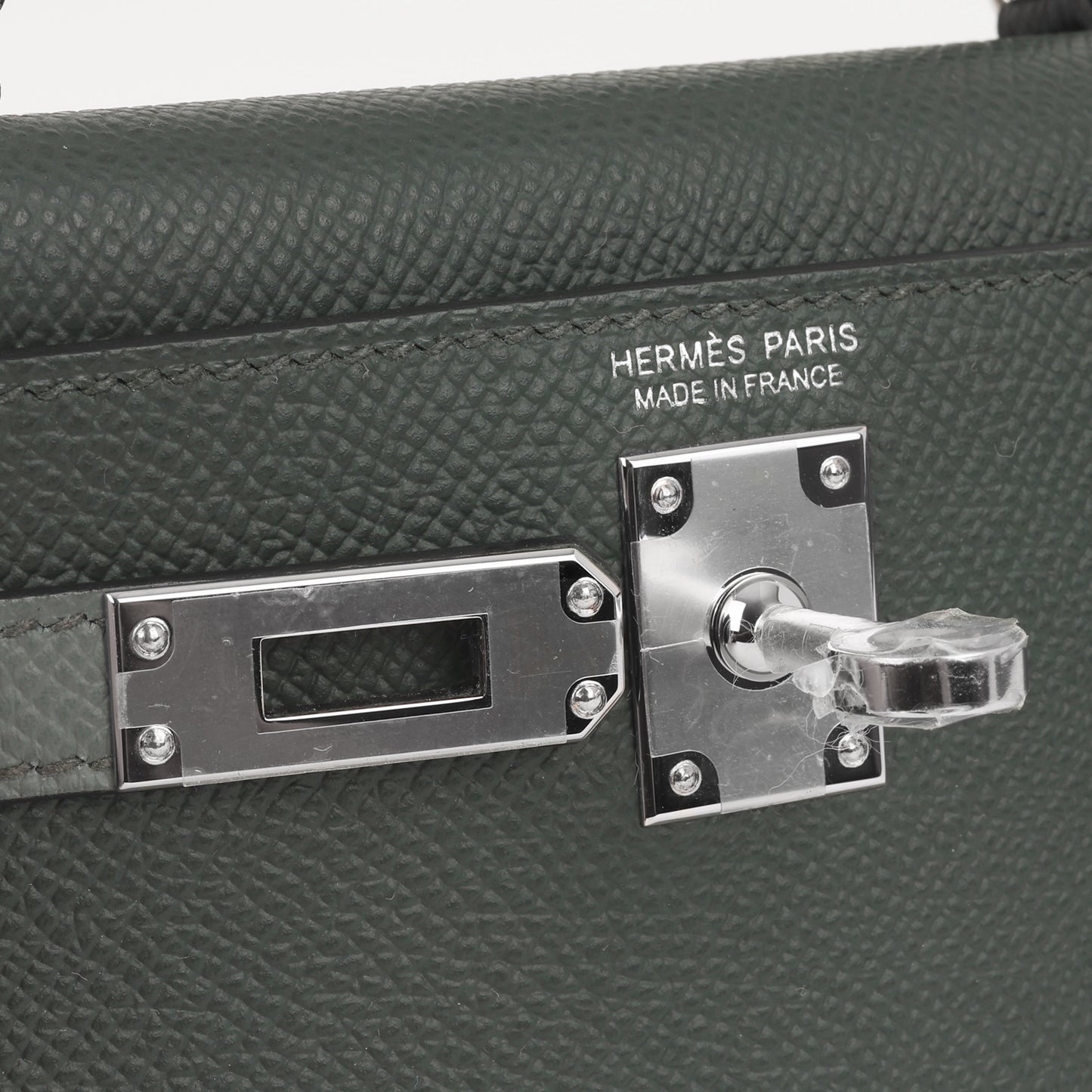 Hermès Mini Kelly - Vert Mangrove / Vert Amande / Noir
