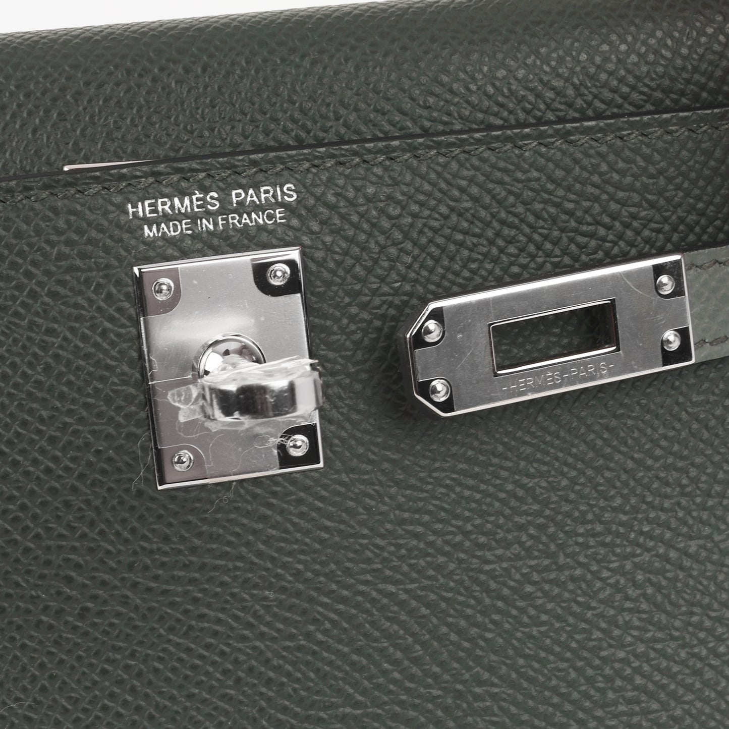 Hermès Mini Kelly - Vert Mangrove / Vert Amande / Noir