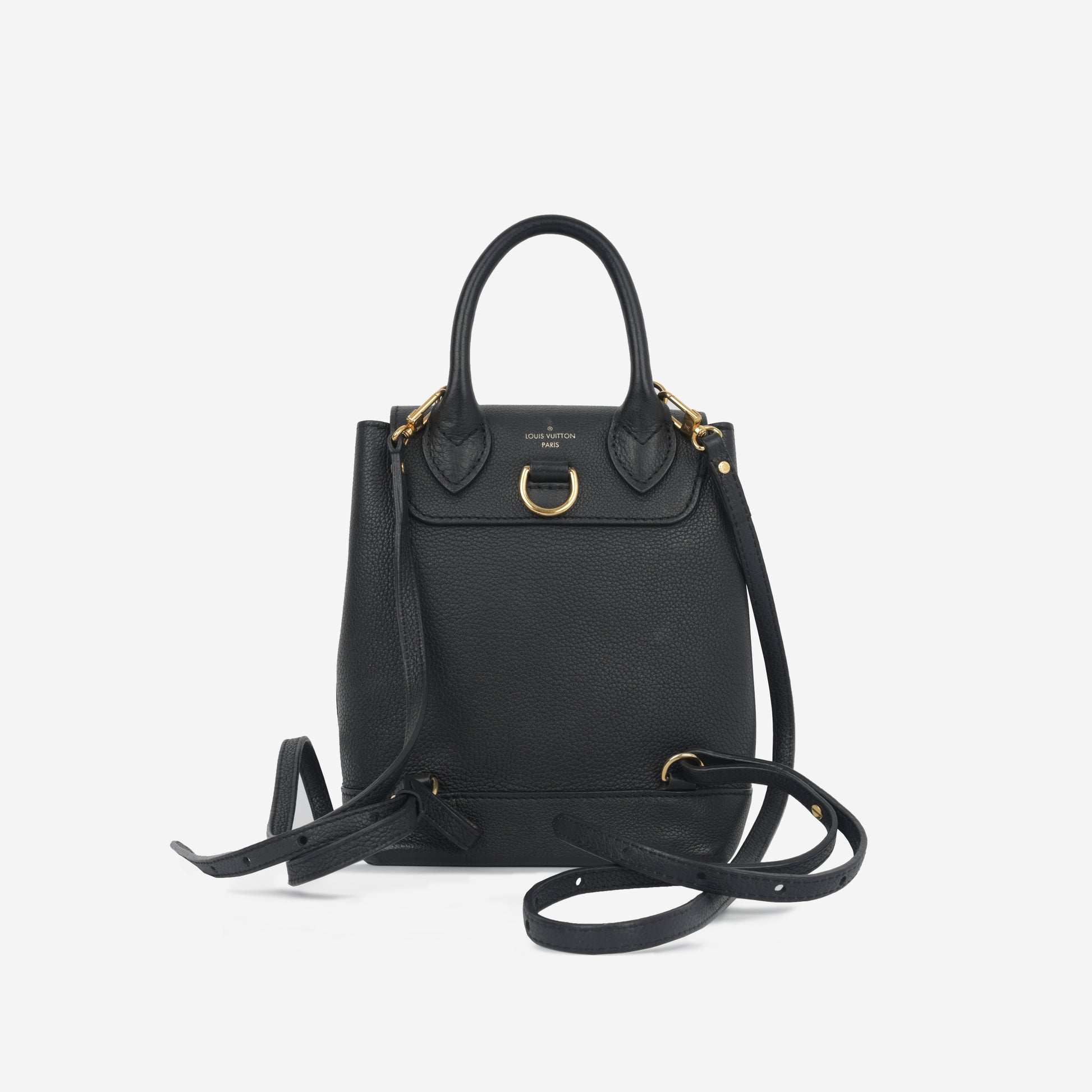 louis vuitton backpack lockme Louis Vuitton - Lockme Mini Backpack - Black Taurillon GHW
