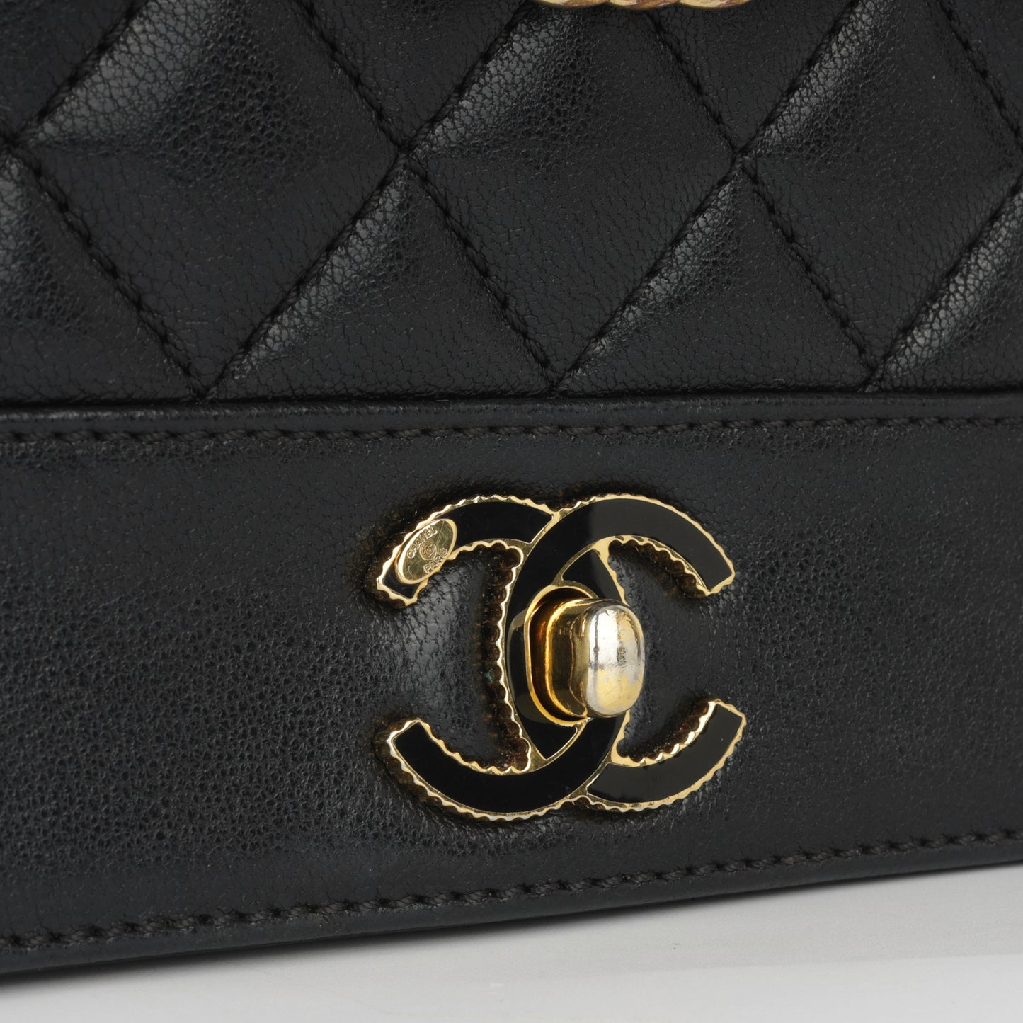 Mini Mademoiselle - Black Calfskin