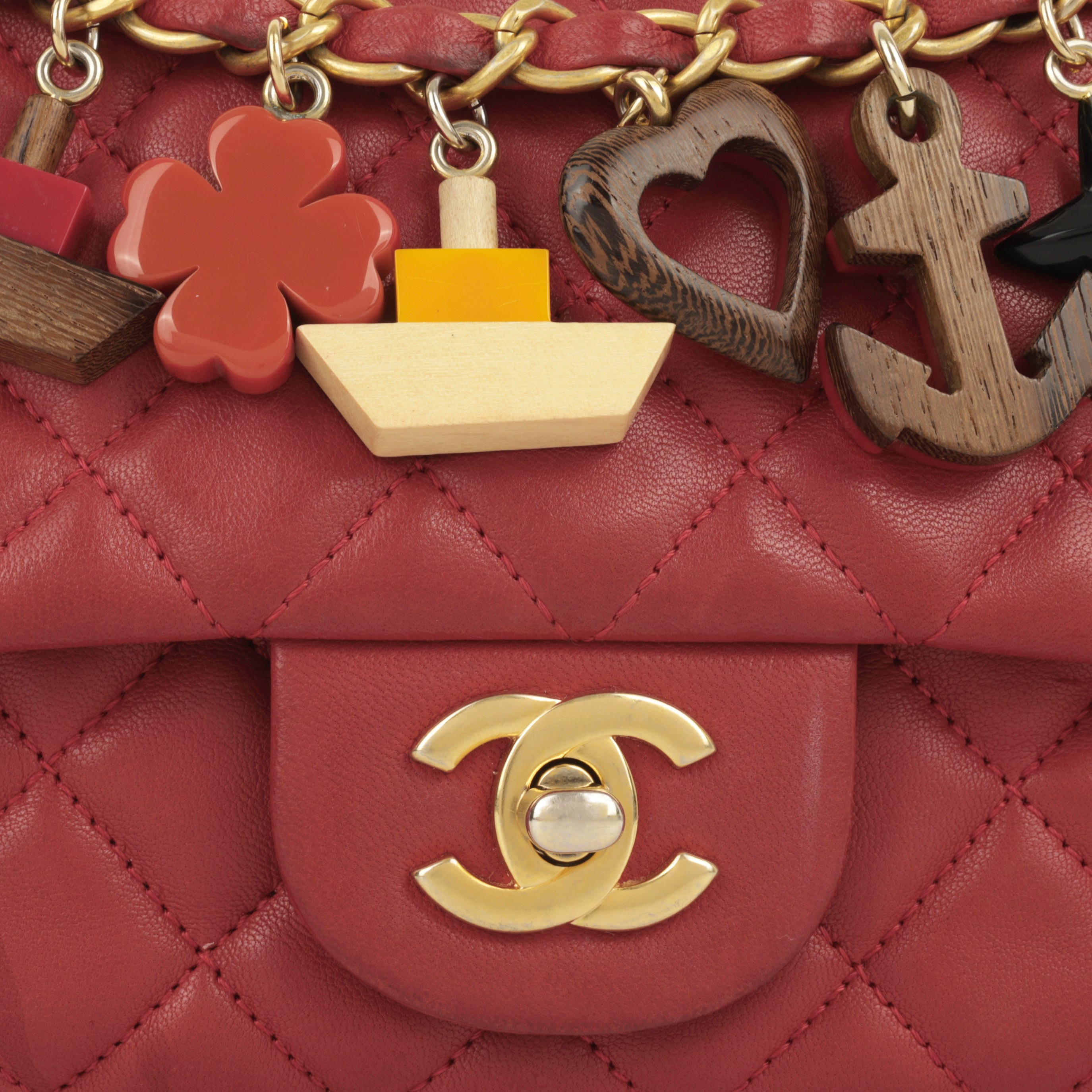Chanel - Valentine flap Bag - Red - GHW - Pre-Loved – Bagista