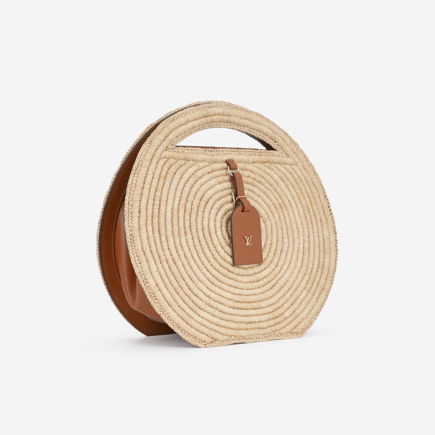 Louis Vuitton Around Me MM - Natural Raffia / Brown Calfskin | Gold Hardware