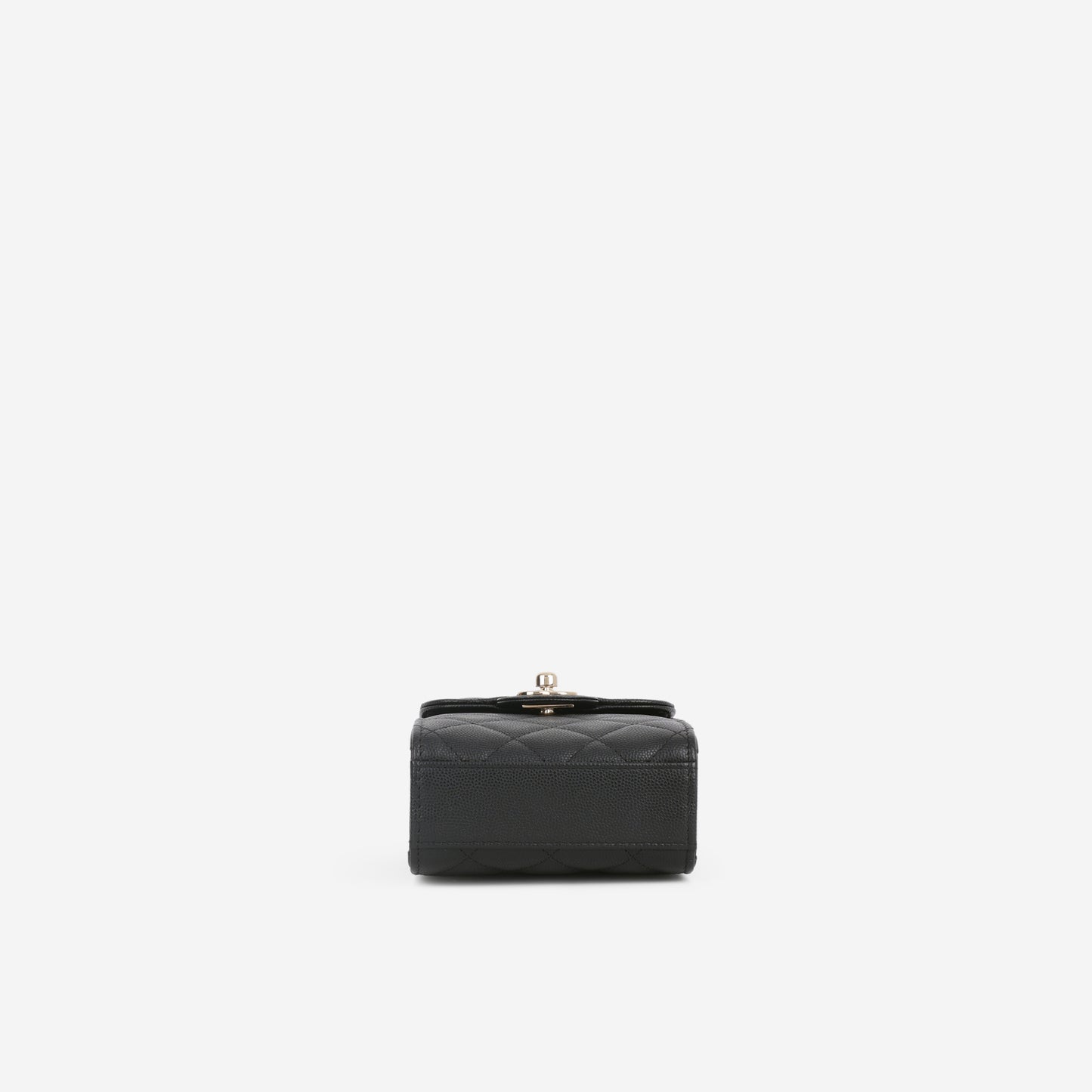 Chanel CC Turnlock Phone Case - Black Caviar | Champagne Gold Hardware
