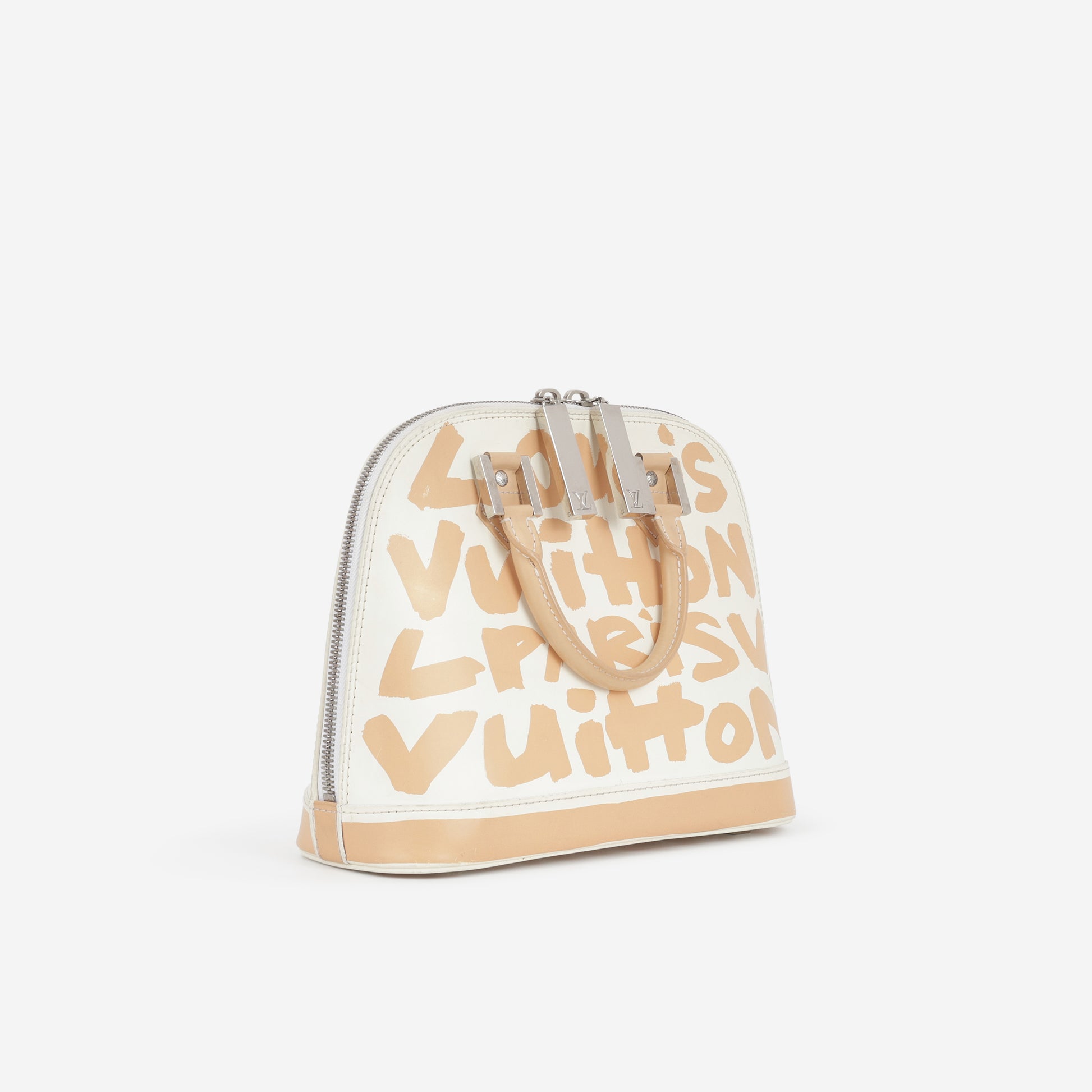 Louis Vuitton Vintage x Stephen Sprouse Alma PM - Beige / White Graffiti Calfskin | Silver Hardware - Bagista