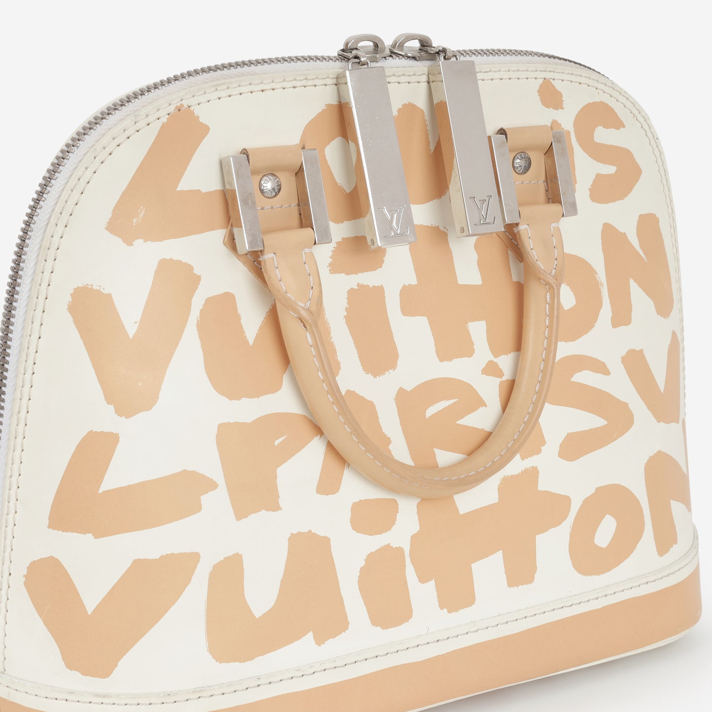Louis Vuitton Vintage x Stephen Sprouse Alma PM - Beige / White Graffiti Calfskin | Silver Hardware - Bagista