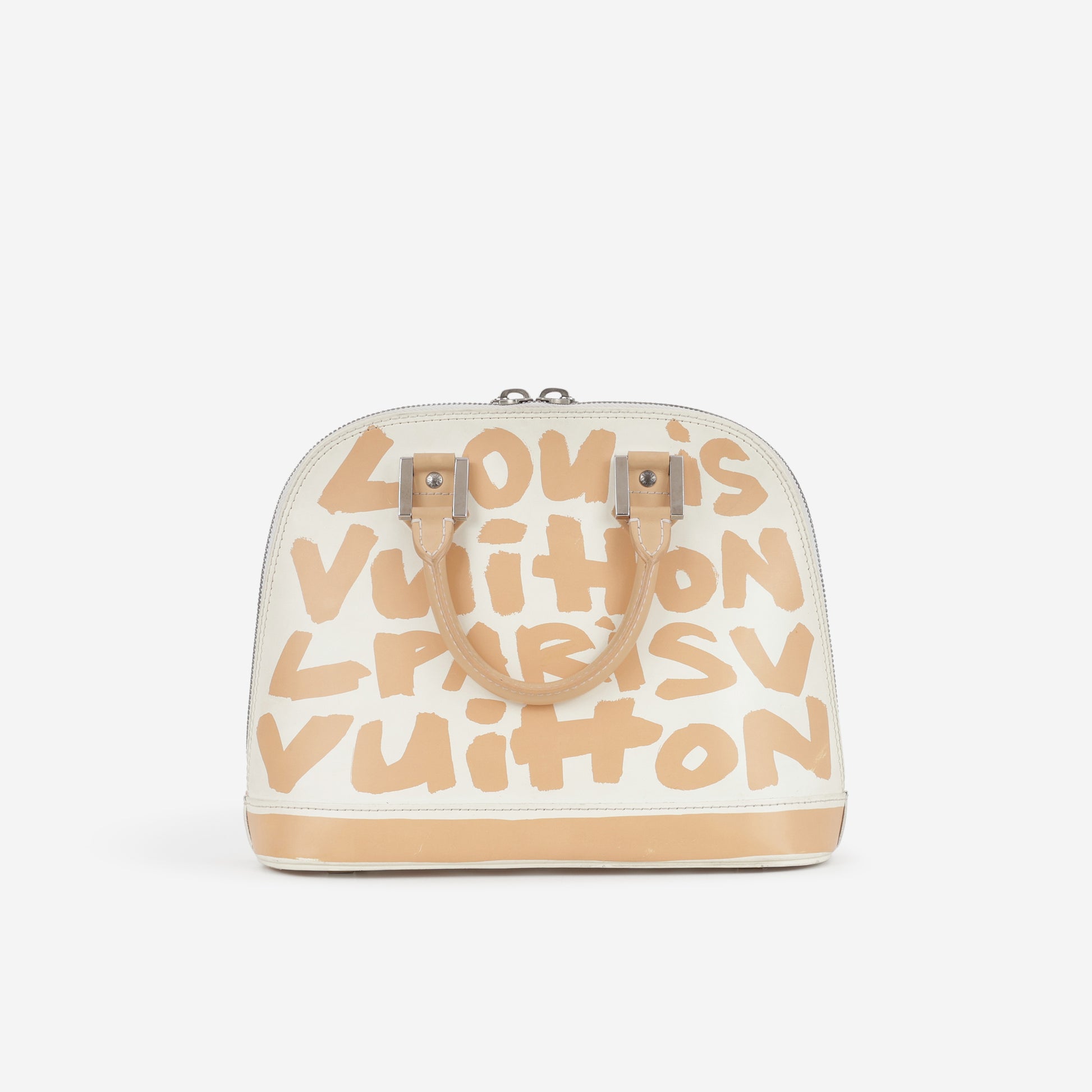 Louis Vuitton Vintage x Stephen Sprouse Alma PM - Beige / White Graffiti Calfskin | Silver Hardware - Bagista