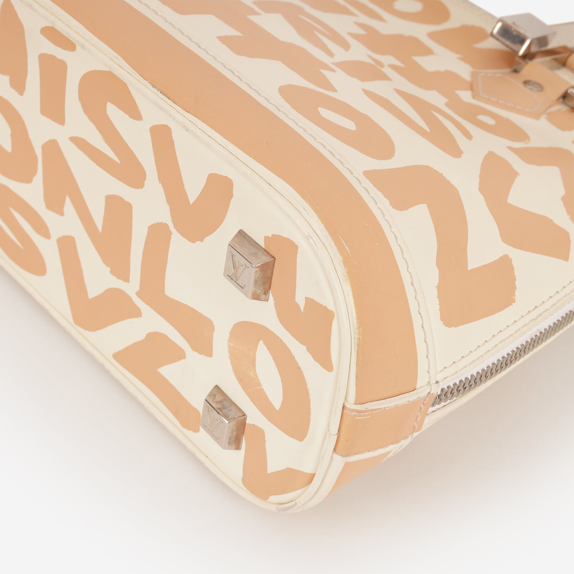 Louis Vuitton Vintage x Stephen Sprouse Alma PM - Beige / White Graffiti Calfskin | Silver Hardware - Bagista