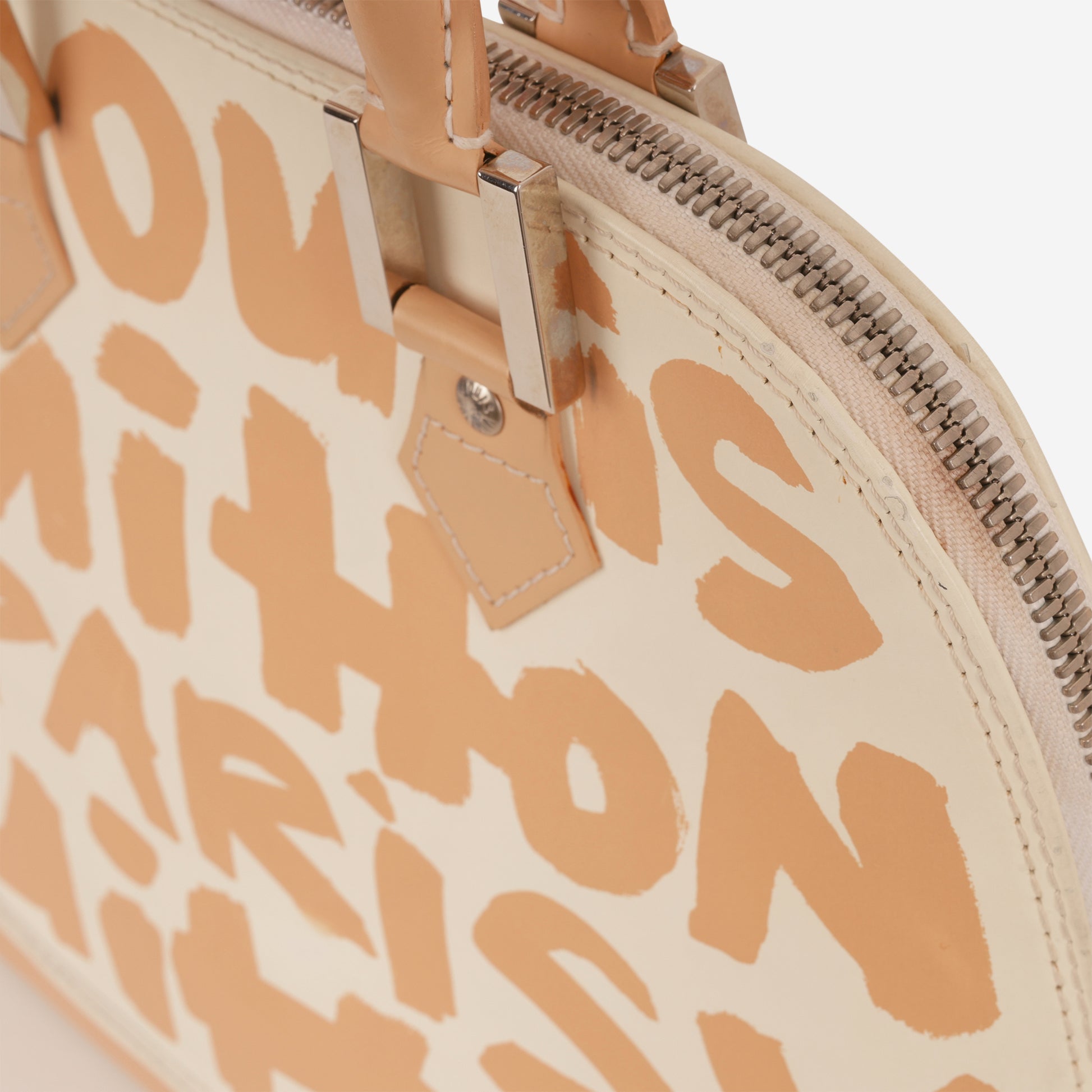 Louis Vuitton Vintage x Stephen Sprouse Alma PM - Beige / White Graffiti Calfskin | Silver Hardware - Bagista