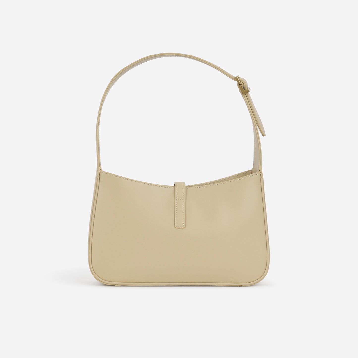 Saint Laurent Le 5 A 7 Hobo - Beige Smooth Calfskin | Gold Hardware