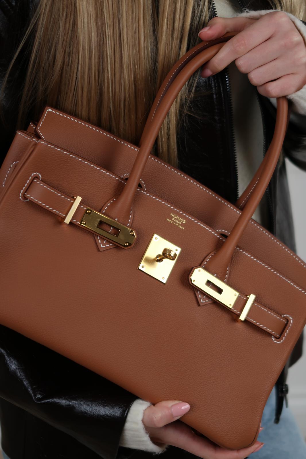 Hermès Shoulder Birkin 29 Gold Evercolor | Store Fresh & Authentic