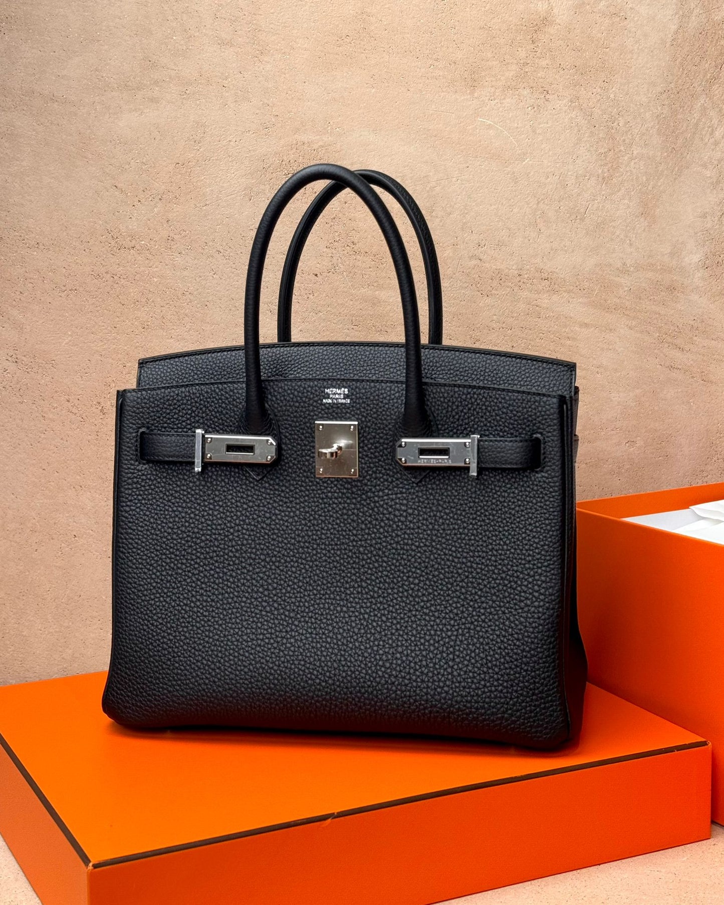 Hermès Birkin 30 - Black Togo | Palladium Hardware - Bagista