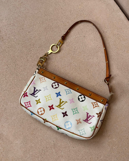 LV x TM Vintage Pochette Accessoires - Multicolore Monogram | Gold Hardware - Bagista