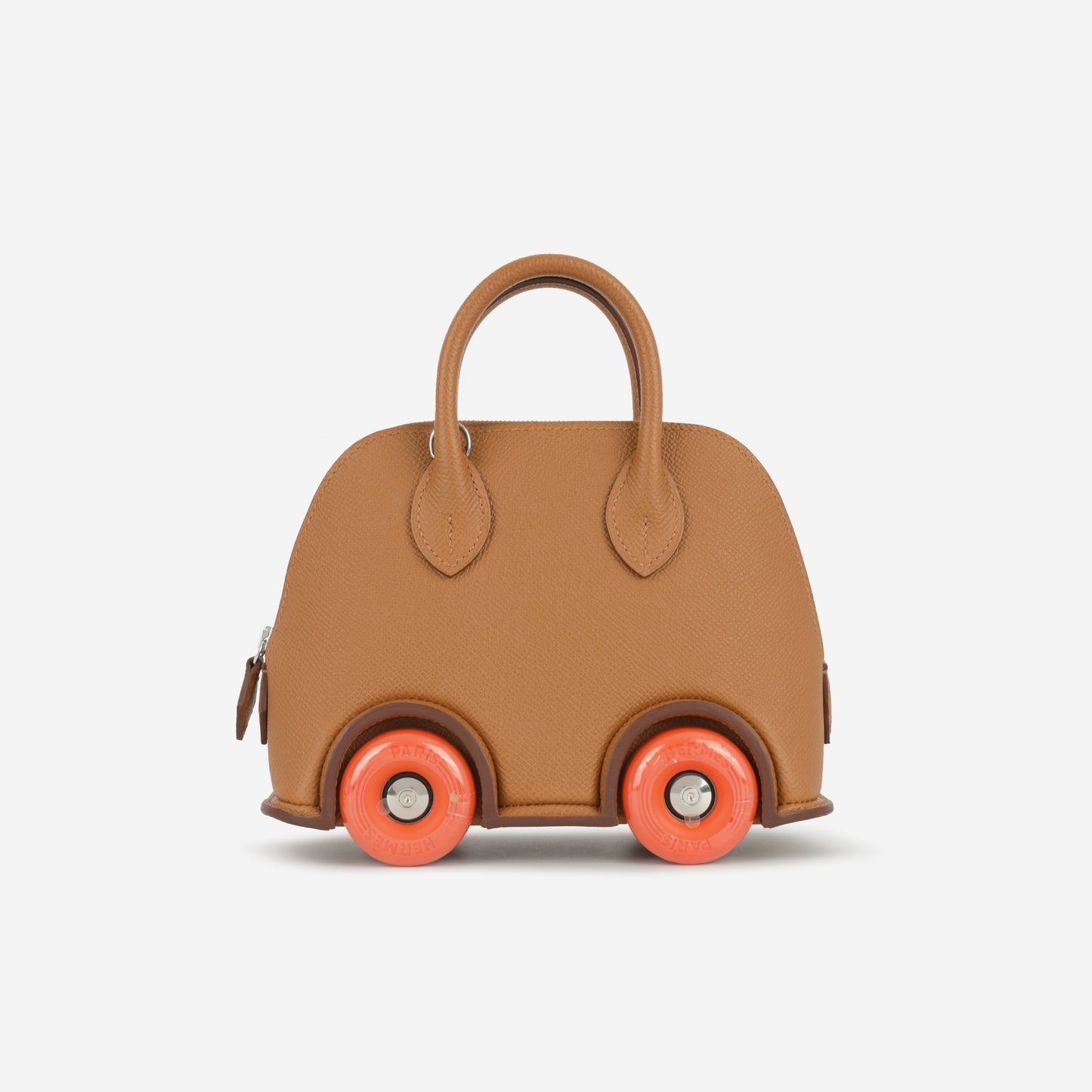 Hermès Mini Bolide On Wheels - Gold Epsom / Orange Wheels | Palladium Hardware