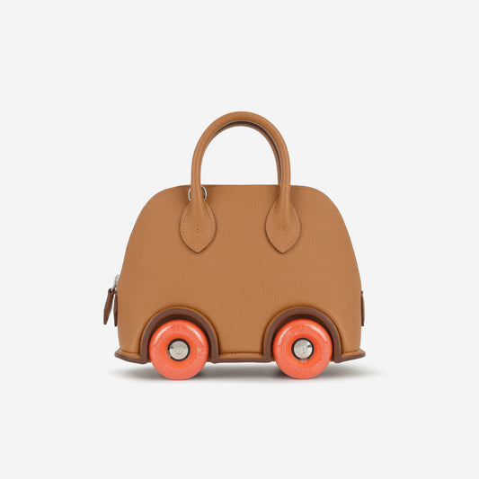 Hermès Mini Bolide On Wheels - Gold Epsom / Orange Wheels | Palladium Hardware