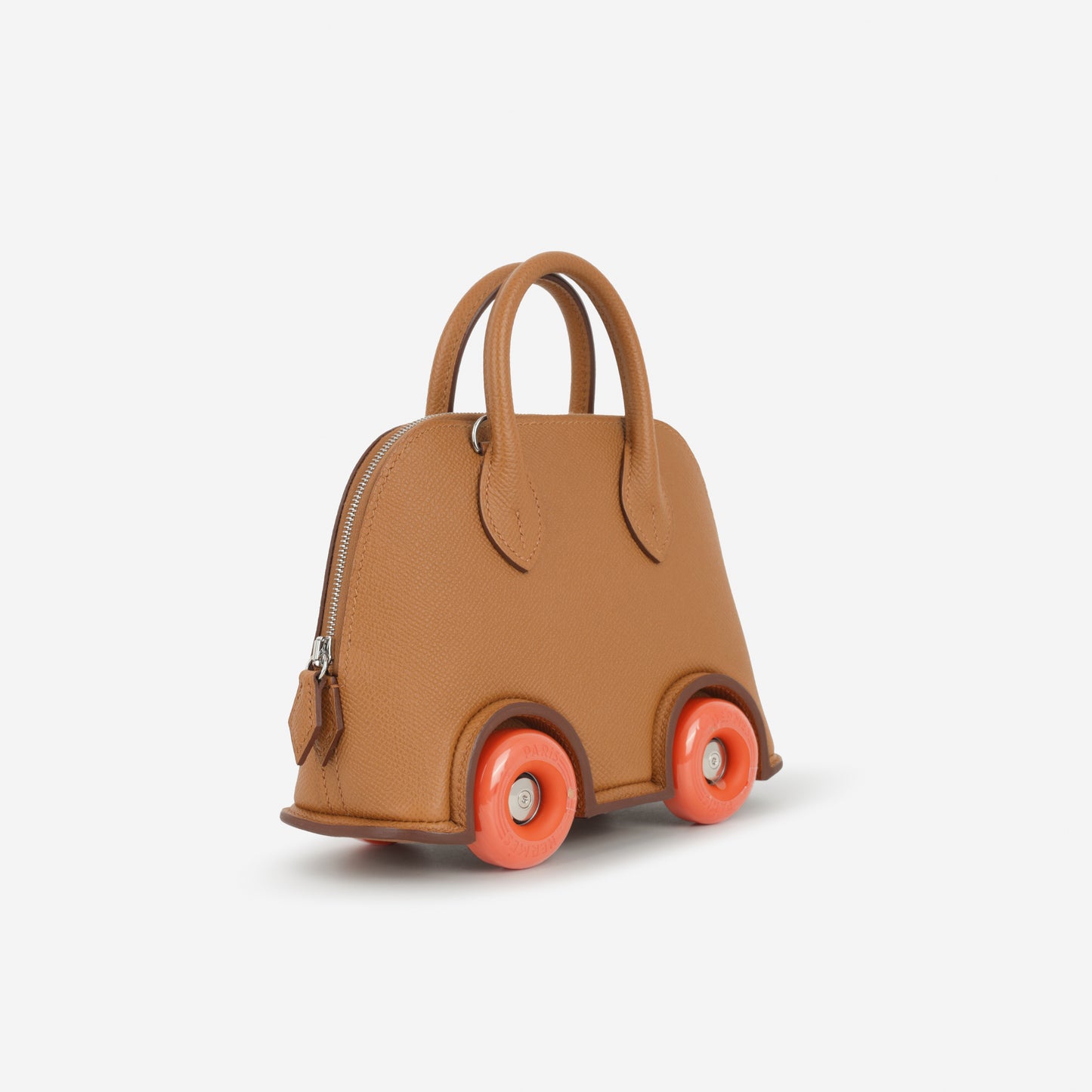 Hermès Mini Bolide On Wheels - Gold Epsom / Orange Wheels | Palladium Hardware