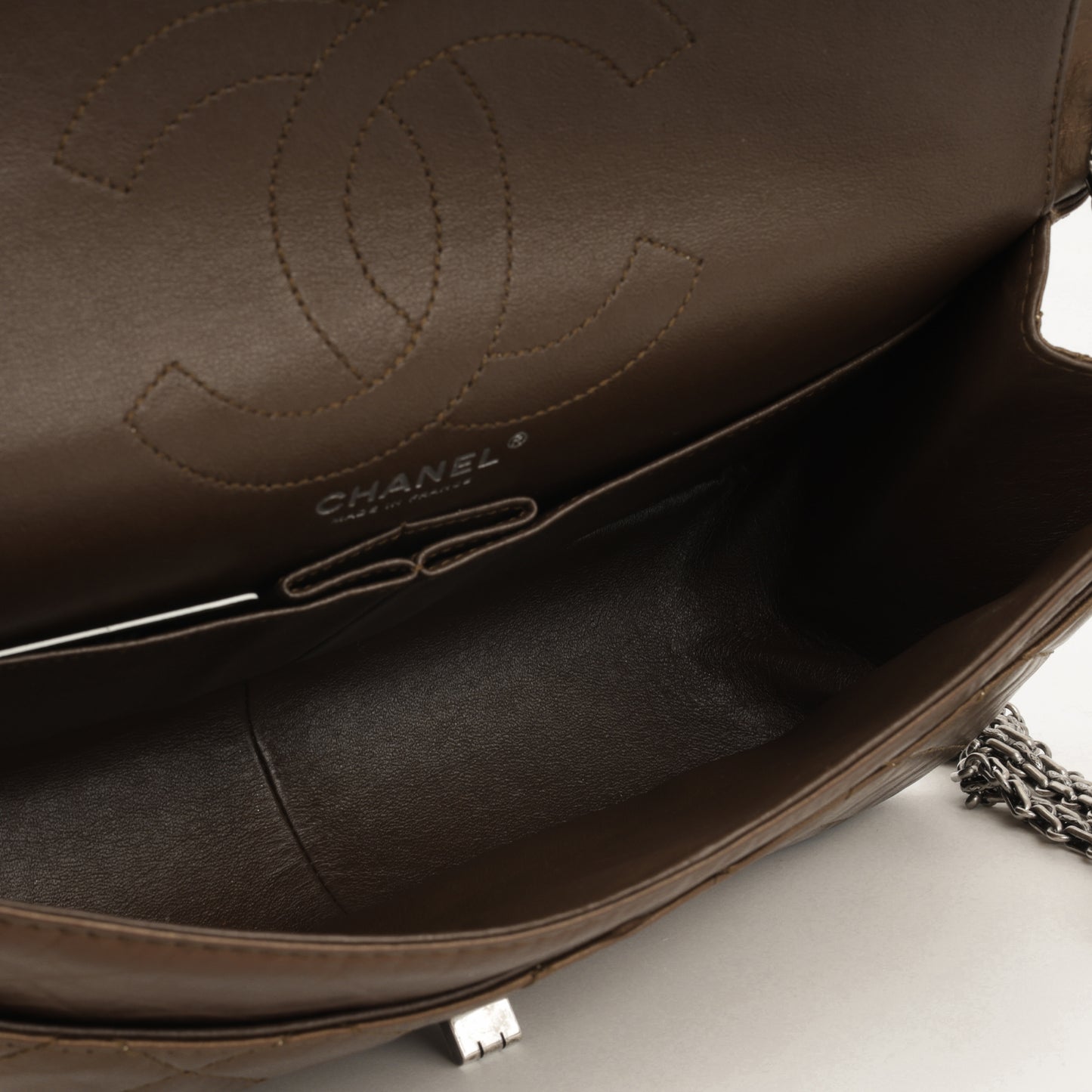 2.55 Re-Issue 226 - Bronze Crumpled Calfskin | Ruthenium Hardware