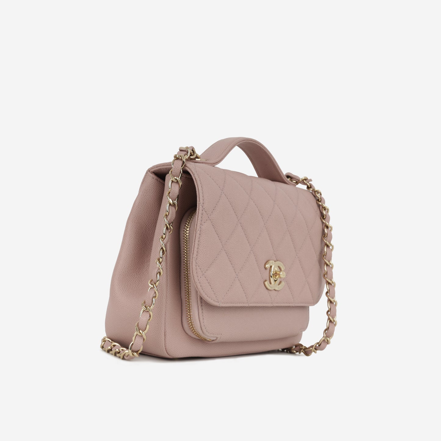 Chanel Medium  Business Affinity - Pink Caviar | Champagne Gold Hardware