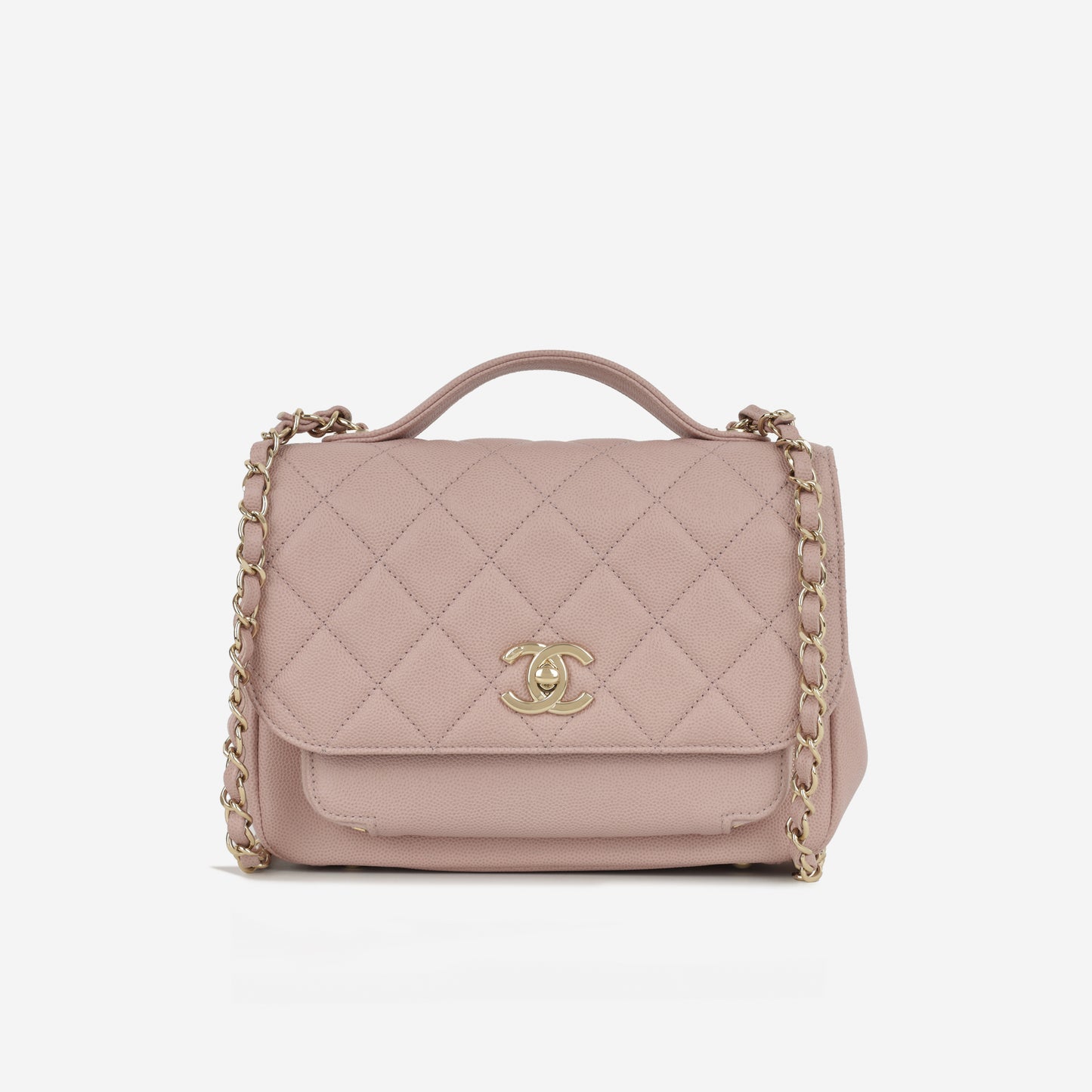 Chanel Medium  Business Affinity - Pink Caviar | Champagne Gold Hardware