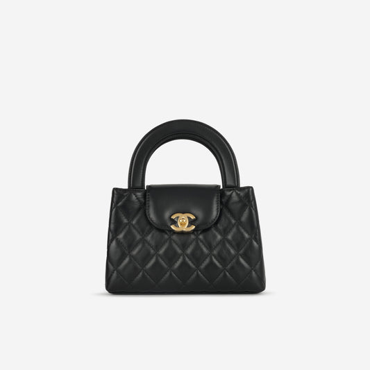 Chanel Small Kelly Re-Edition - Black Lambskin | Gold Hardware