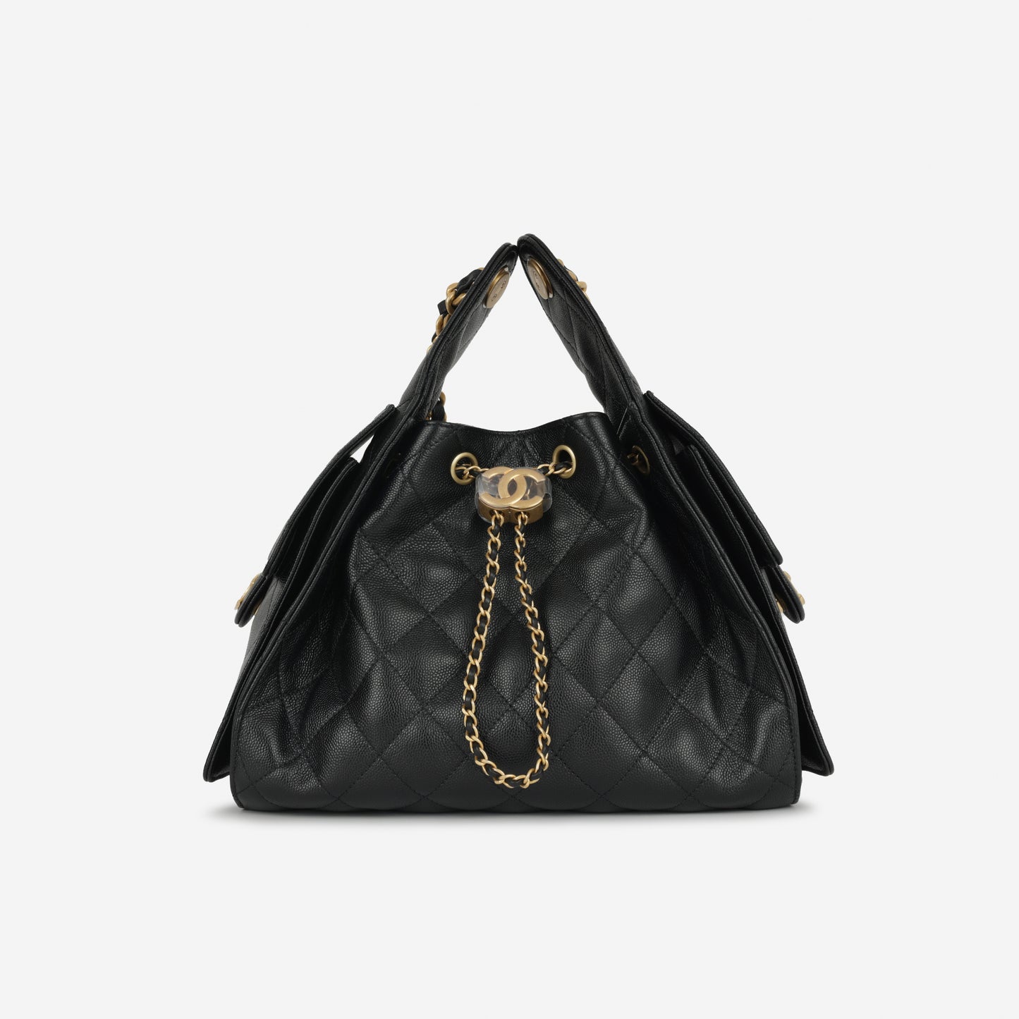 Chanel Small 25 Hobo - Black Caviar | Gold Hardware