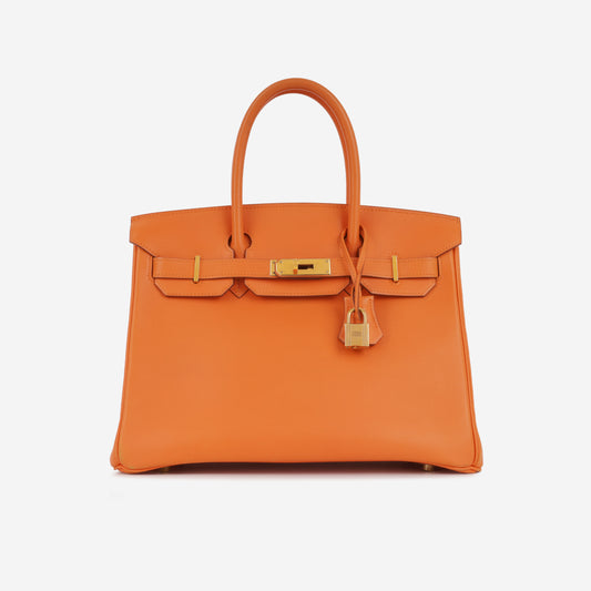 Hermès Vintage Birkin 30 - Orange Gulliver | Gold Hardware